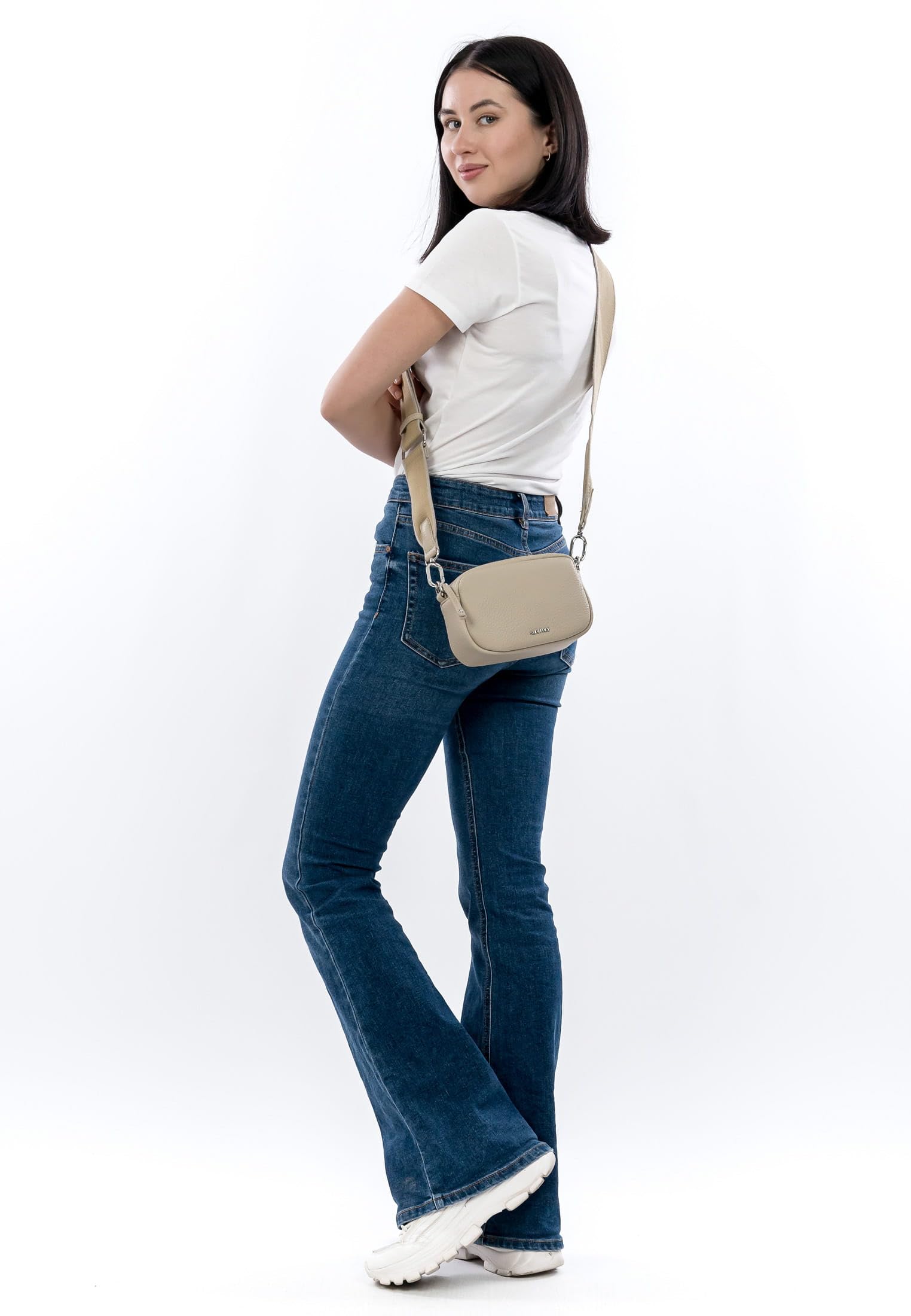 SURI FREY Hanny Crossbody Bag Umhängetasche Taupe mini