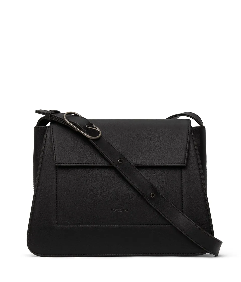 Matt & Nat Vintage Leia Schultertasche Schwarz vegan