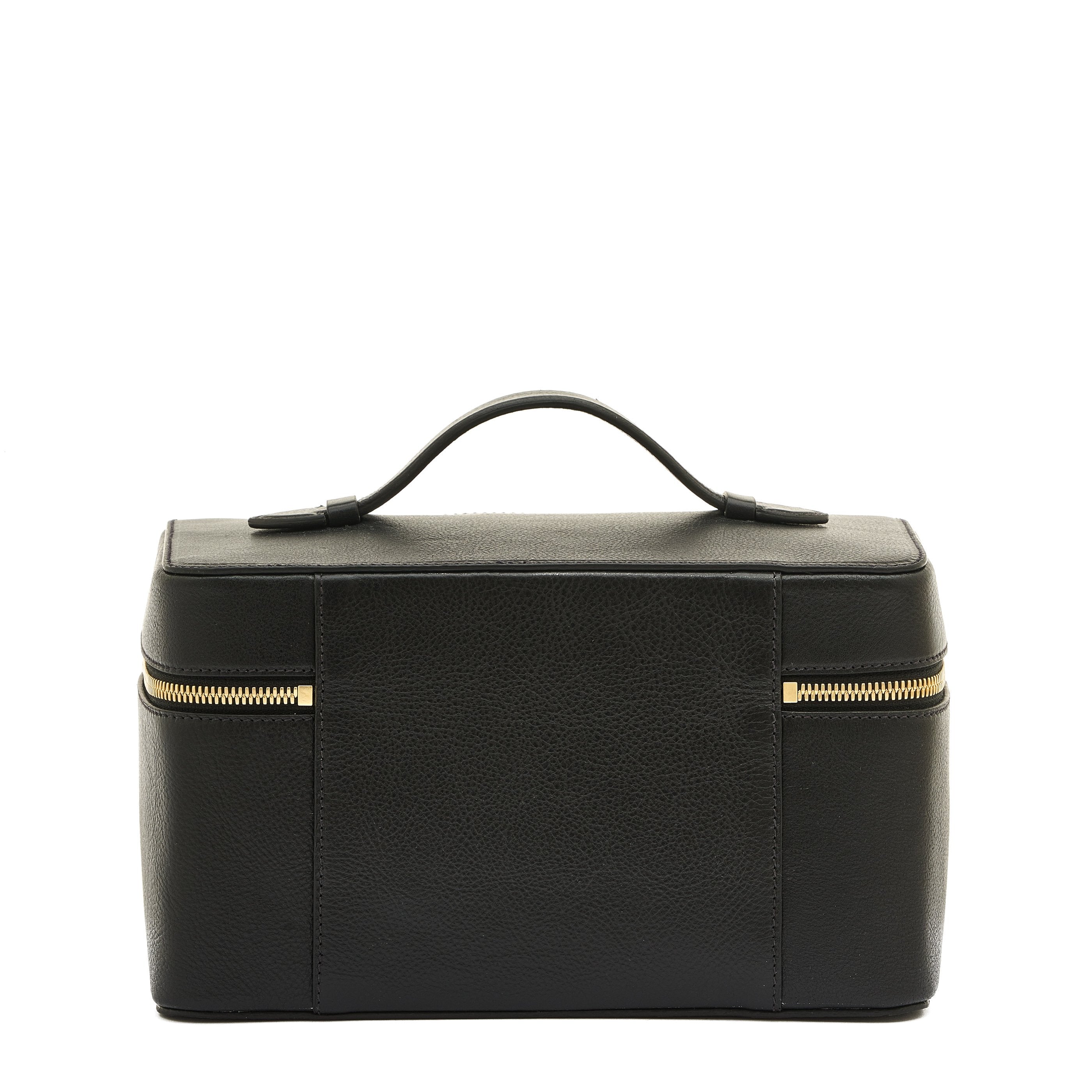 Il Bisonte Musa Beautycase Schwarz Ledertasche