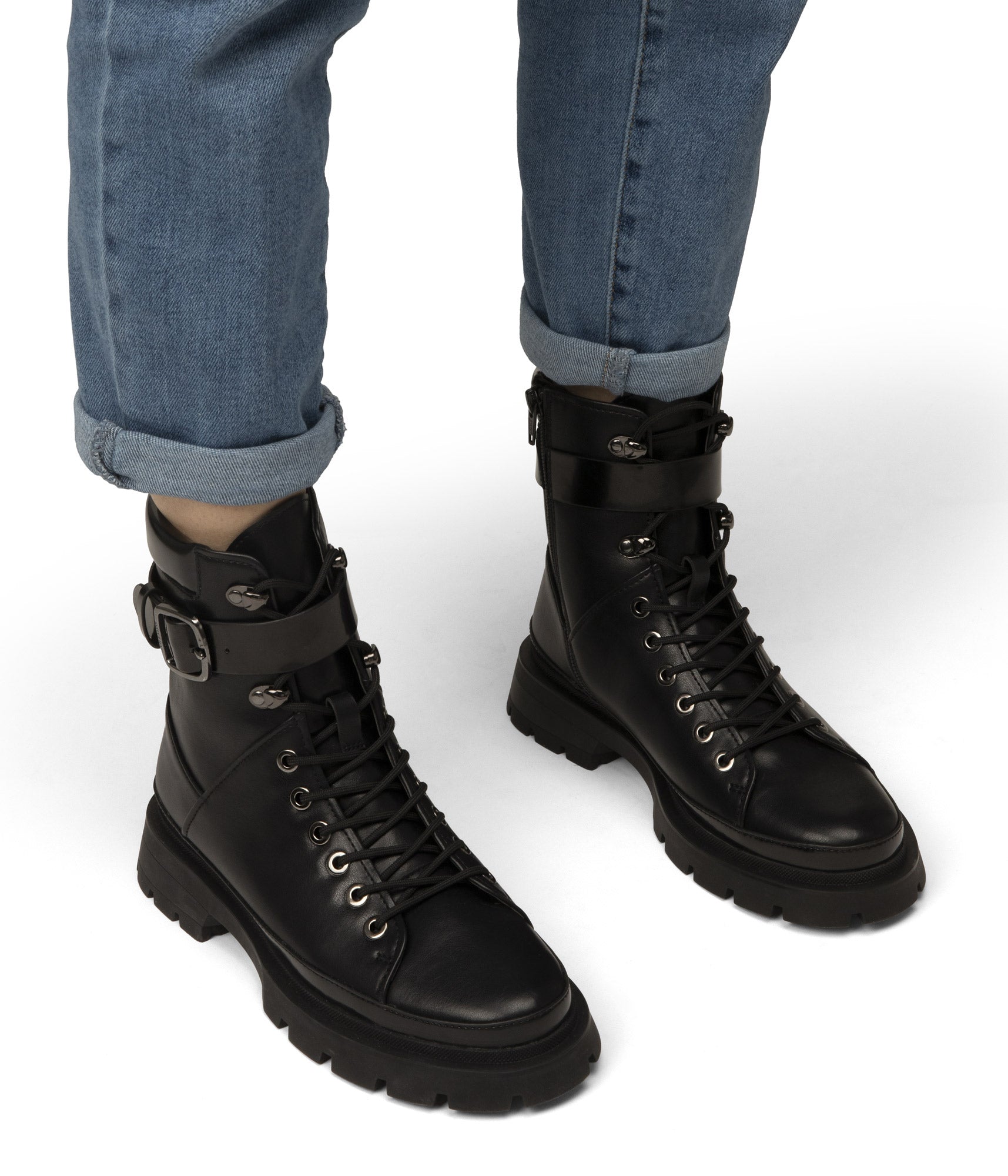 Matt & Nat Tomei Combat Boots Schwarz vegan