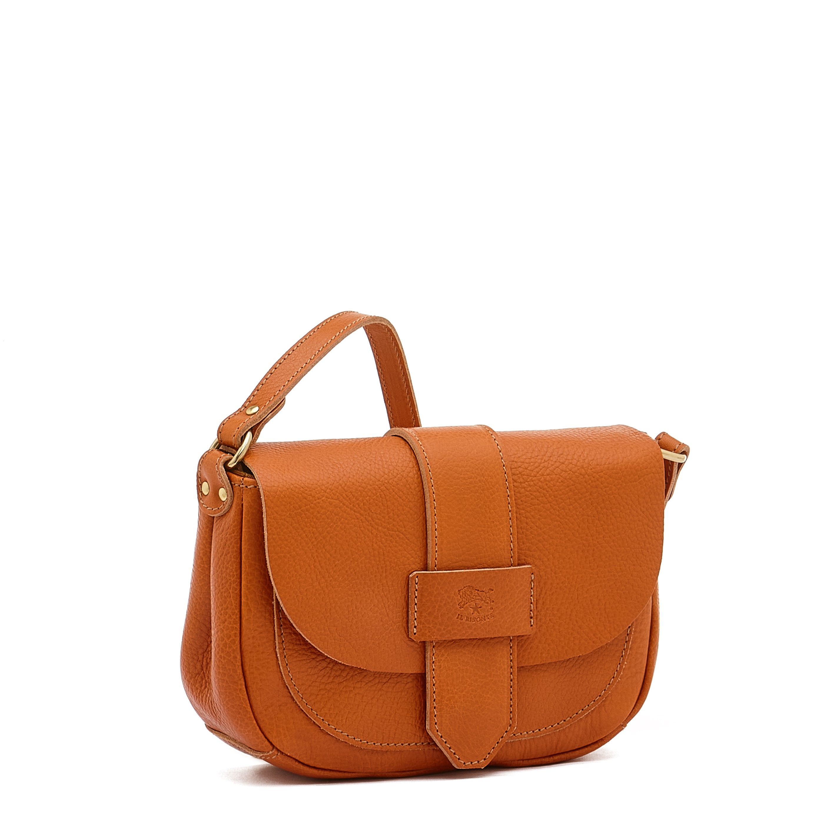 Il Bisonte Fausta Small Handtasche Caramello Leder