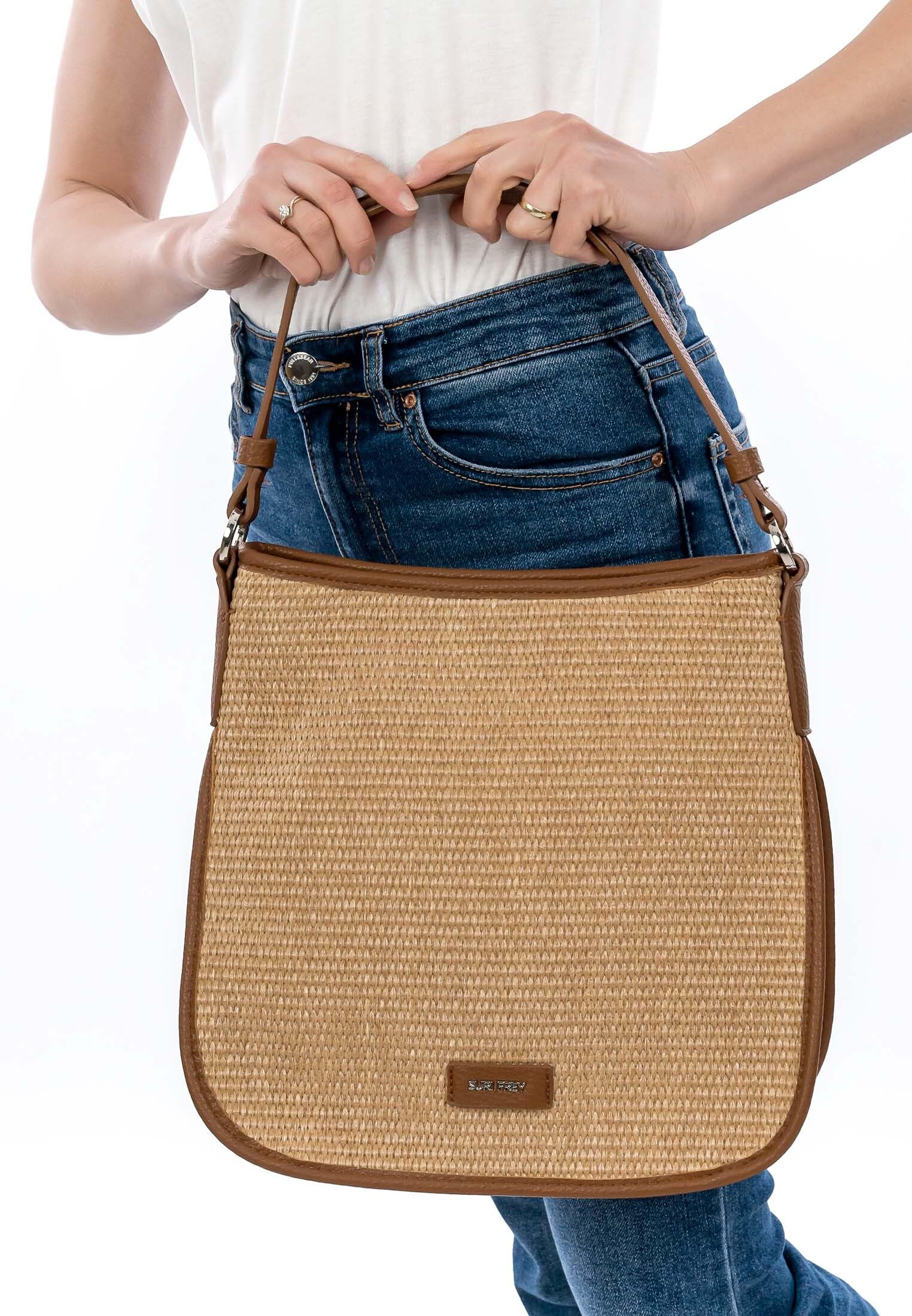 SURI FREY SFY Cady Schultertasche Sand gewebt