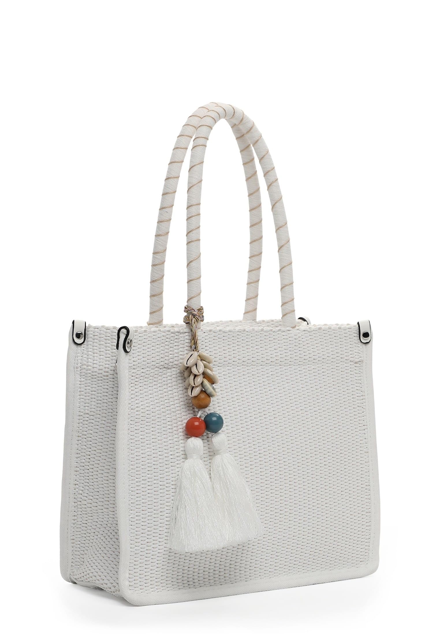 SURI FREY Kirsty Cityshopper M Schultertasche White Bast