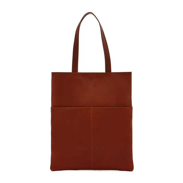 Il Bisonte Oriuolo Shopper Vollleder sepia