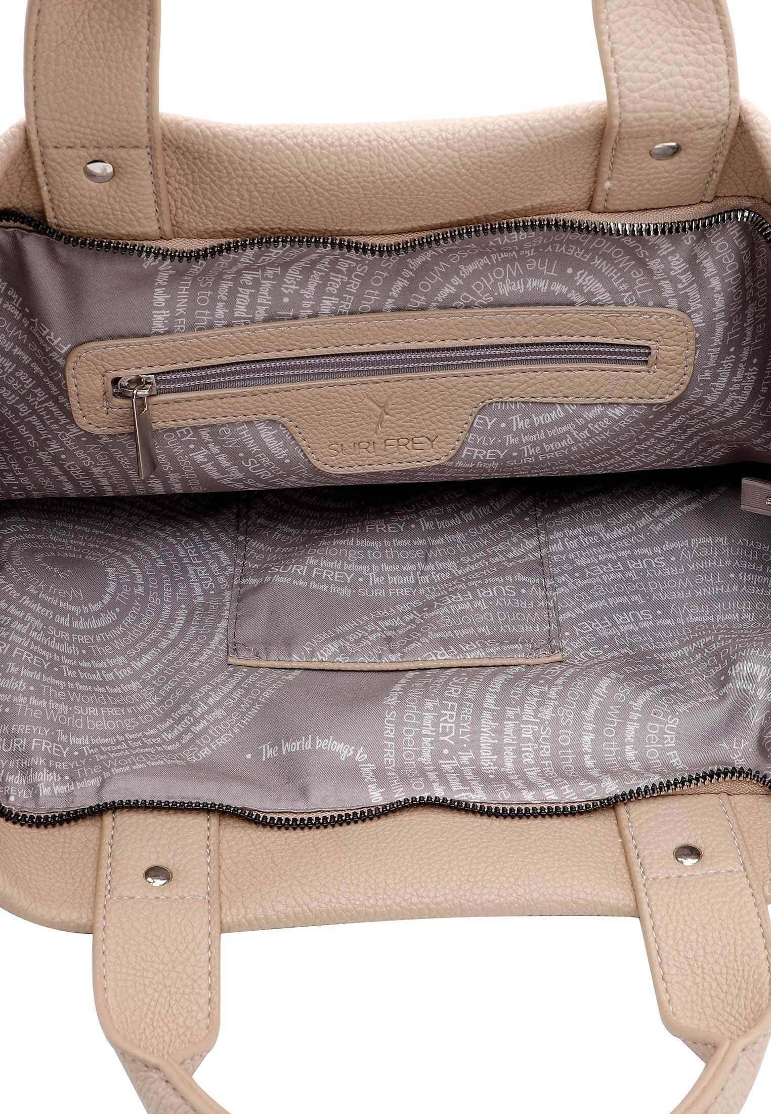 SURI FREY Debby Shopper Sand genarbt