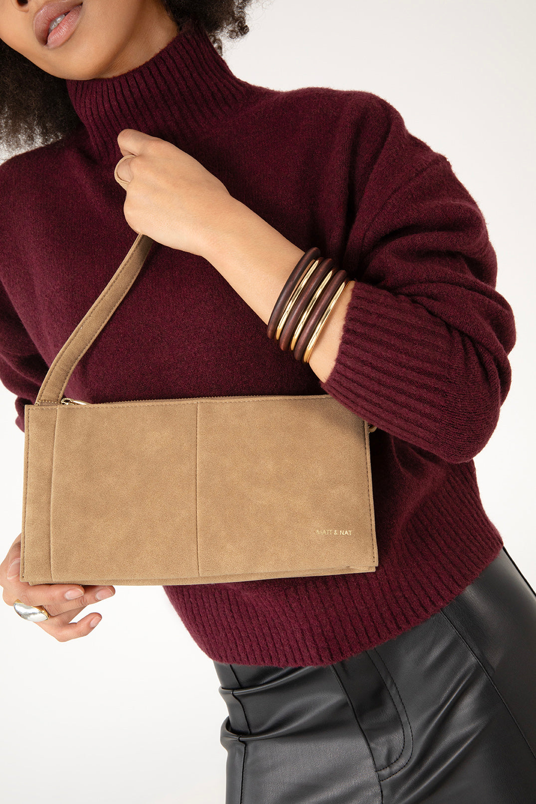 Matt & Nat Solstice Saige Schultertasche Latte