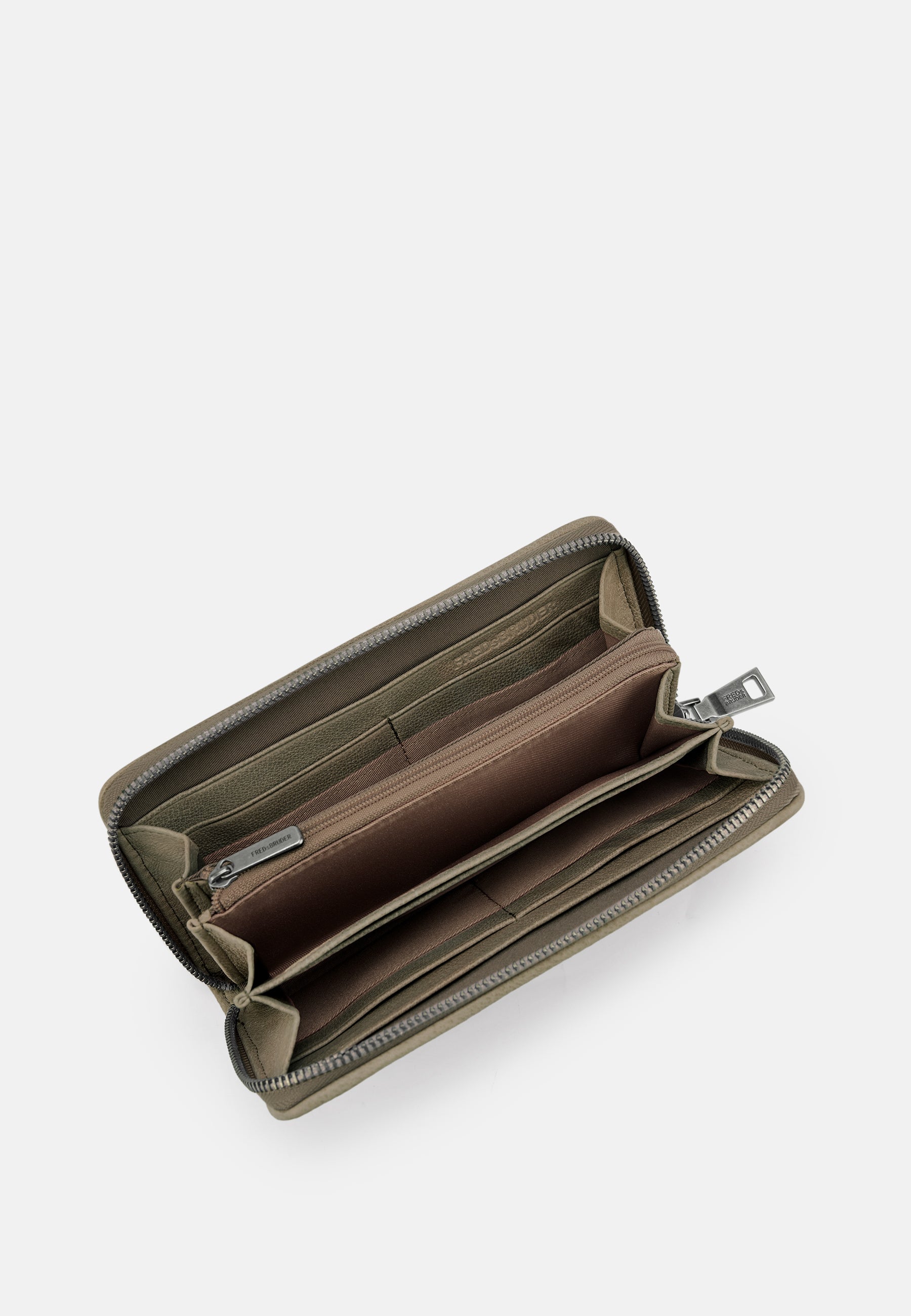 FREDsBRUDER Gürteltier Big Total Geldbörse Braun Leder