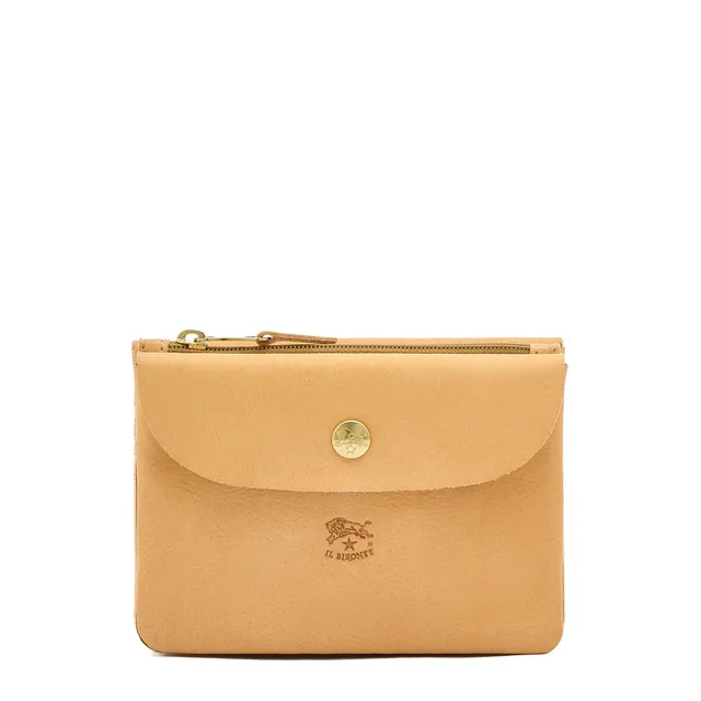 Il Bisonte Bustina Clutch Natur Vollleder