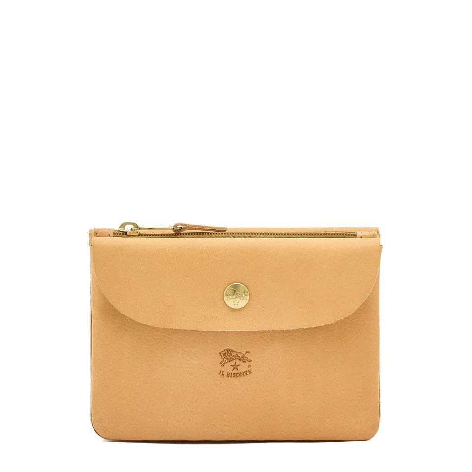 Il Bisonte Bustina Clutch Natur Vollleder