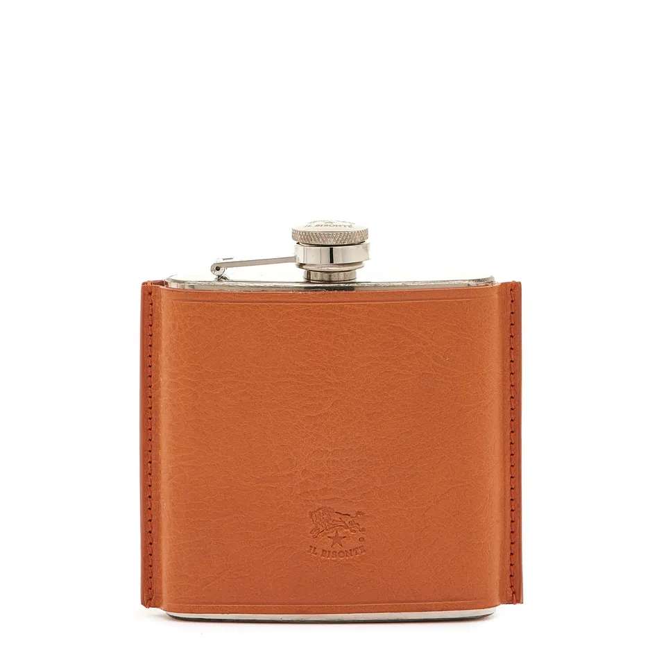Il Bisonte Home Flachmann Vollleder karamell