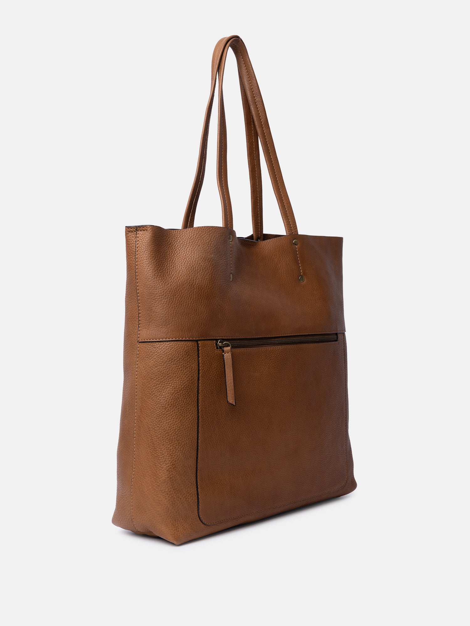 RE:DESIGNED Sofie Big Handtasche Tan Rindsleder