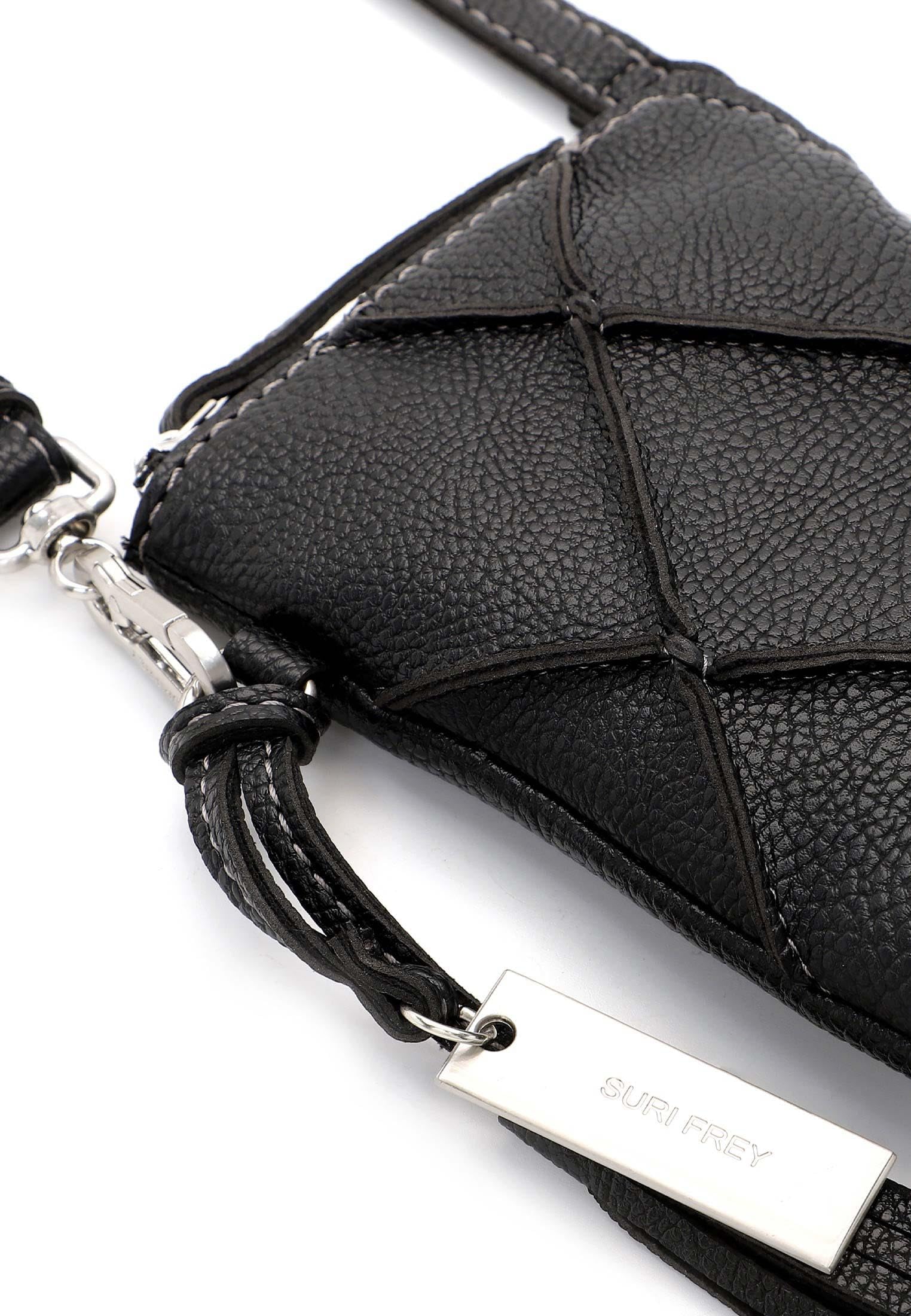 SURI FREY Lilly Handyetui Black Rautenmuster