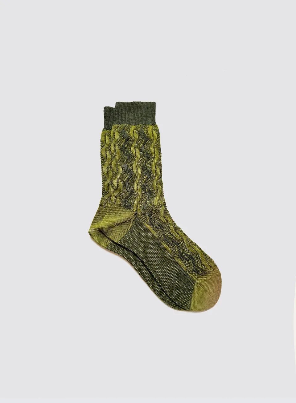 Maria la Rosa WD022JQ1400 Socken Khaki Wolle