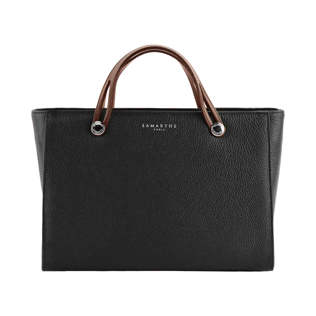 Lamarthe Fidèle Handtasche Schwarz Vollleder