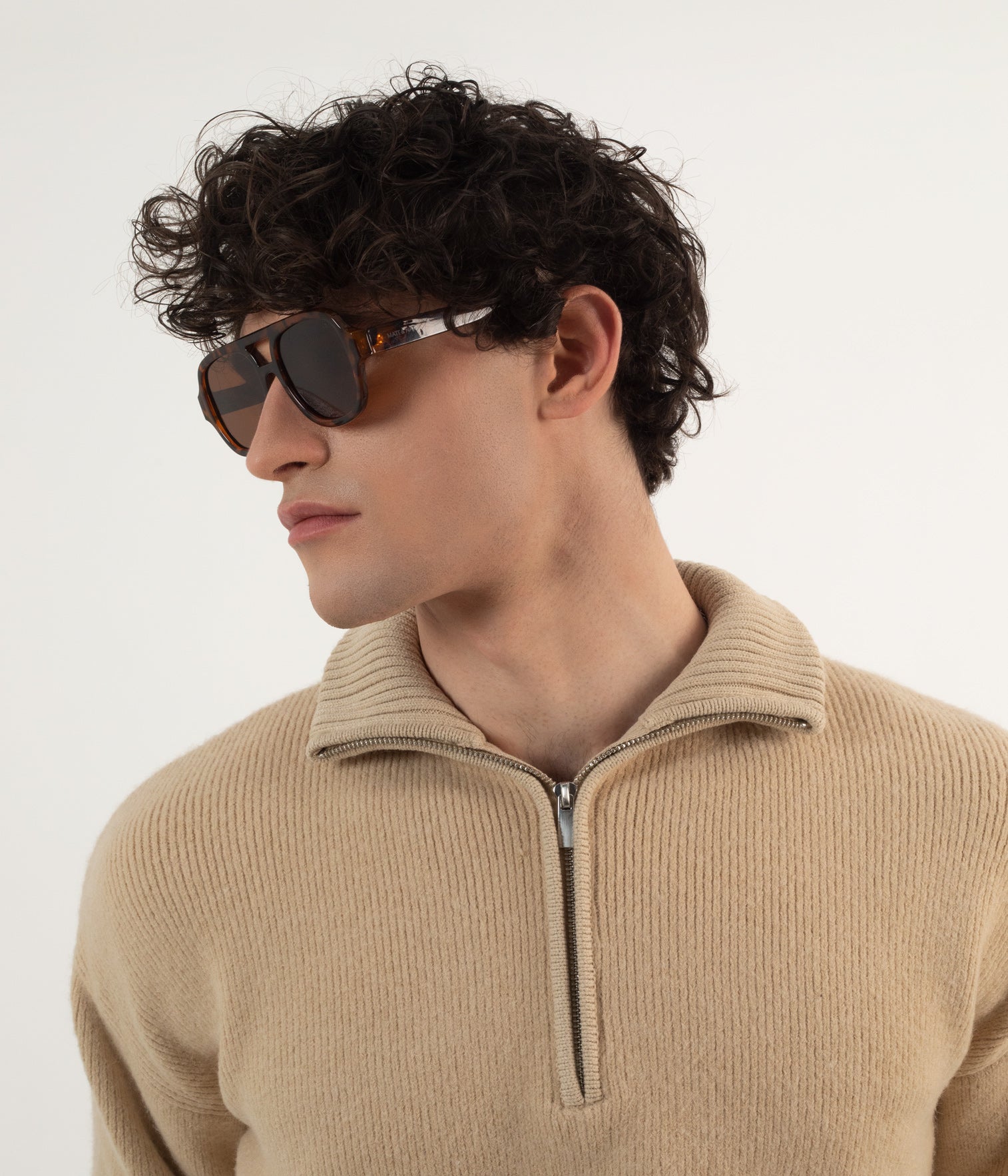 Matt & Nat Choi-2 Sonnenbrille Braun polarisiert