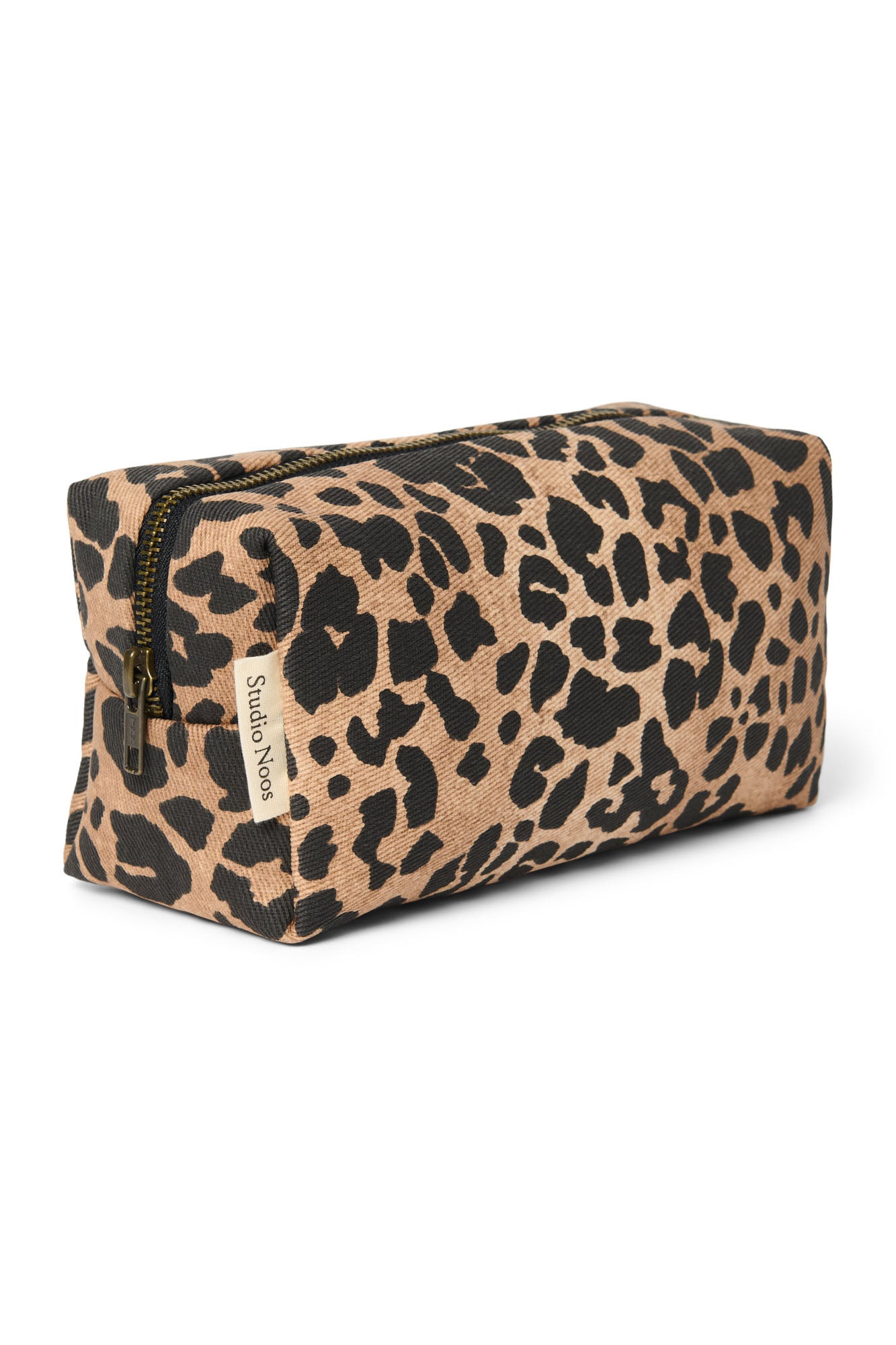 Studio Noos Cotton Pouch Brown Leopard Baumwolle