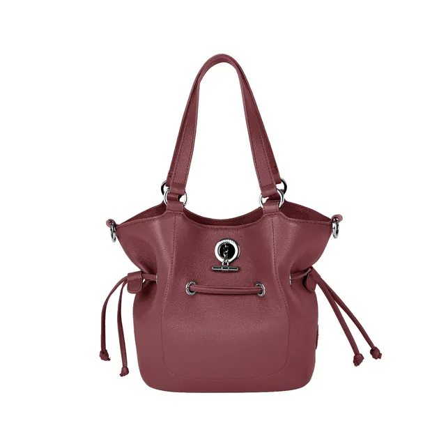 Lamarthe Paris S Handtasche Bordeaux Vollleder