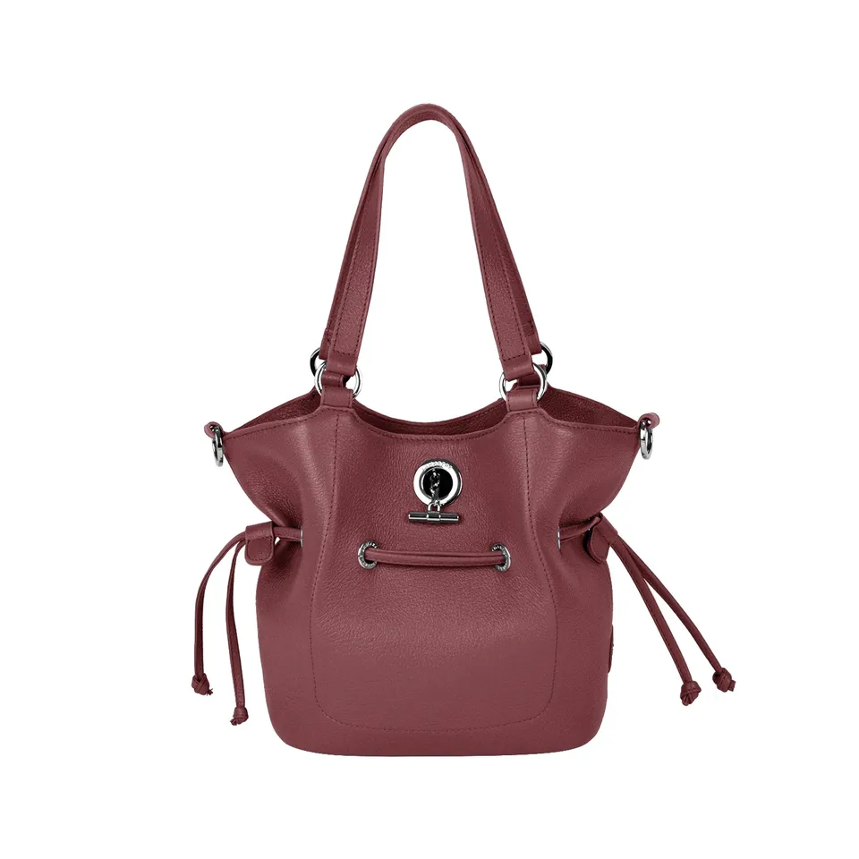 Lamarthe Paris S Handtasche Bordeaux Vollleder