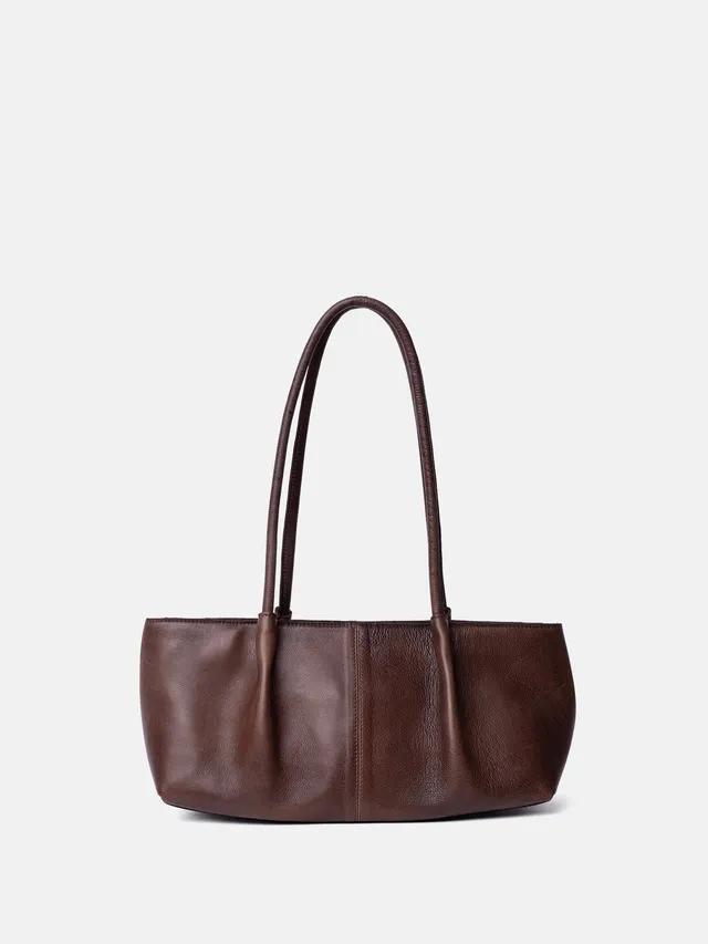 RE:DESIGNED Sille Handtasche Woodsmoke Vollleder