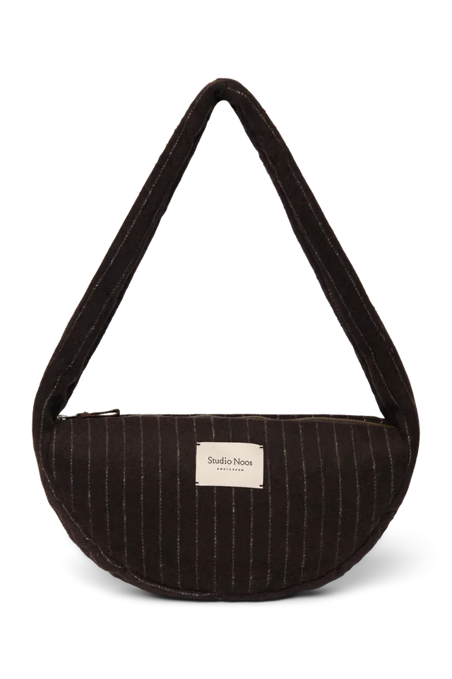 Studio Noos Chalkstripe Mini-Umhängetasche Braun