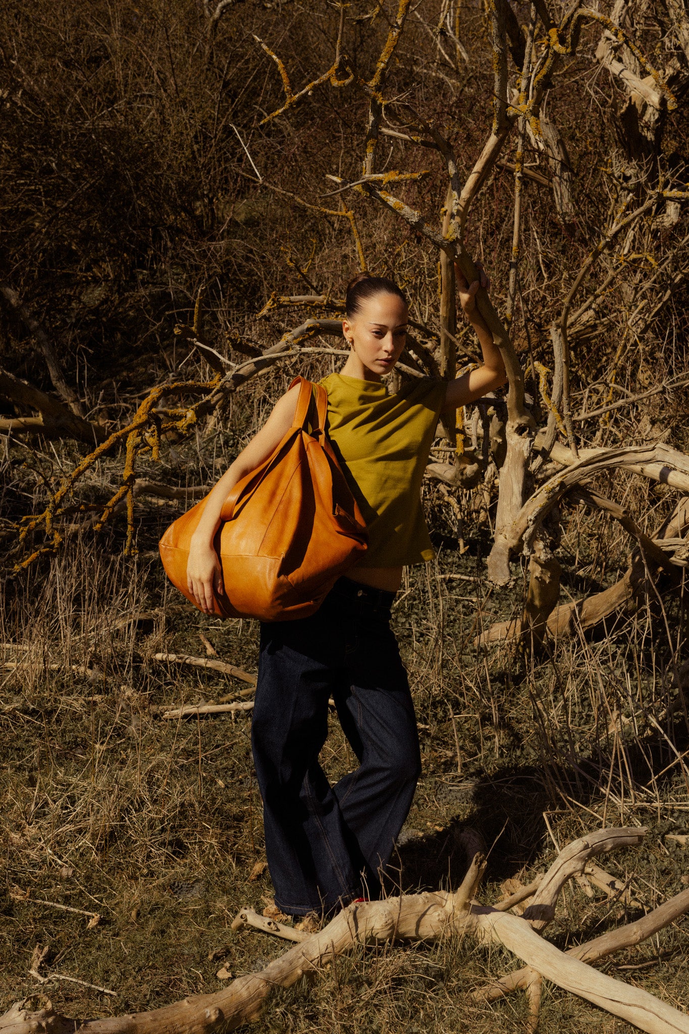 RE:DESIGNED Fie Urban Weekender Burned Tan Vollleder