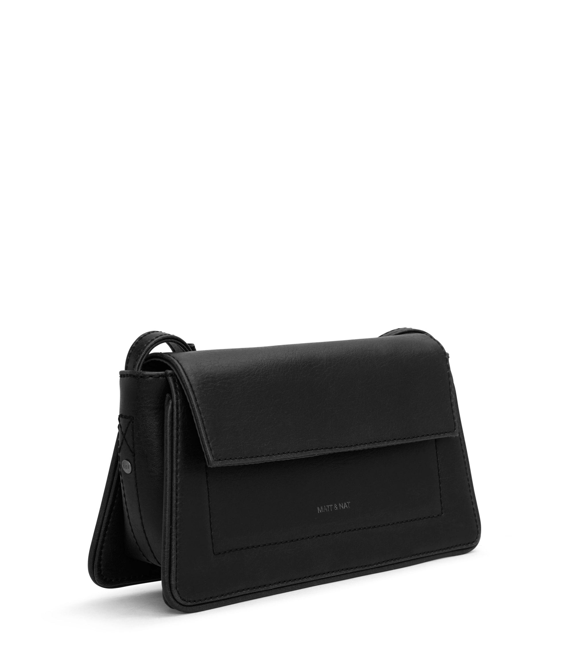 Matt & Nat Vintage Tal Umhängetasche Schwarz vegan