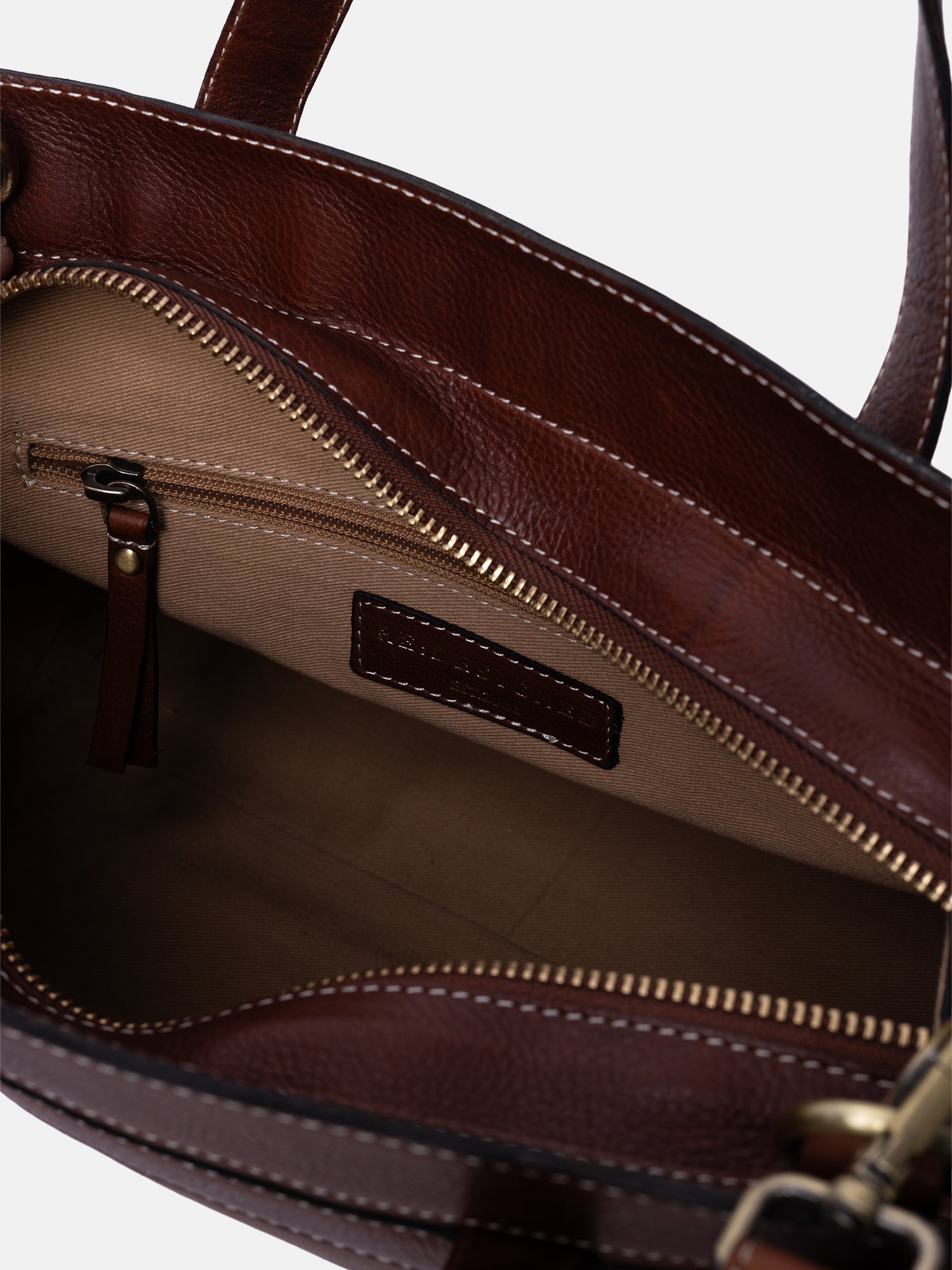 RE:DESIGNED Siri Small Handtasche Cognac Vollleder