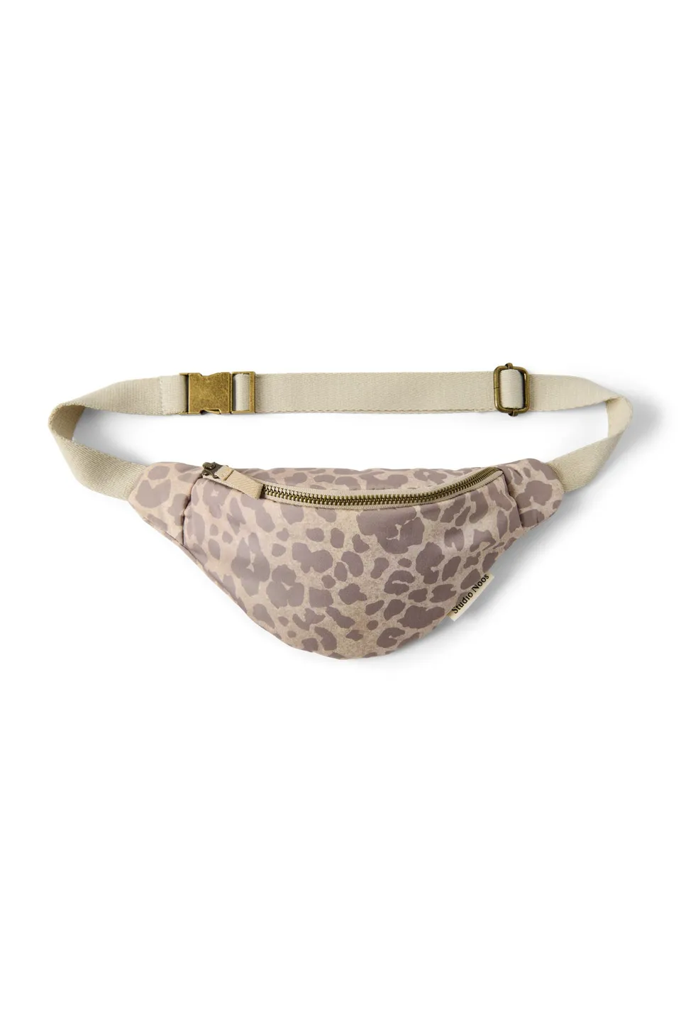 Studio Noos Puffy Mini Bauchtasche Beige Leopard Kinder