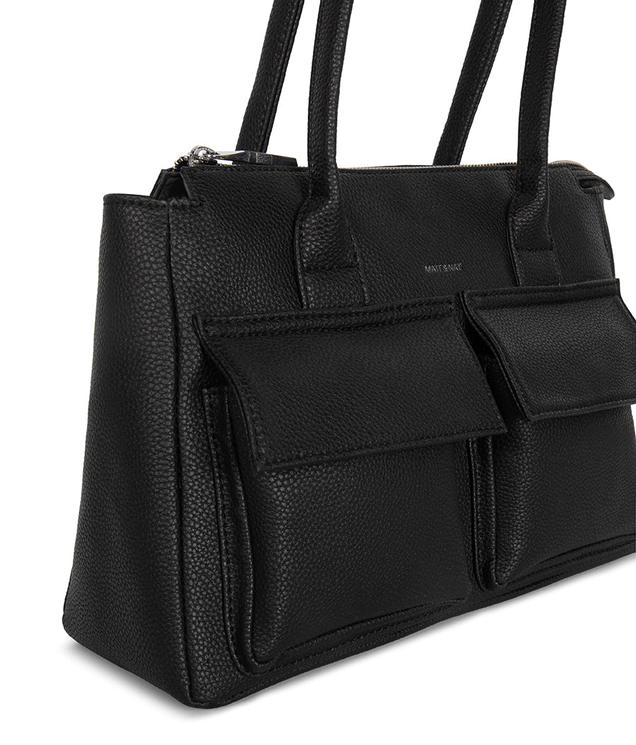 Matt & Nat Grain Jordi Tote Satchel Schwarz