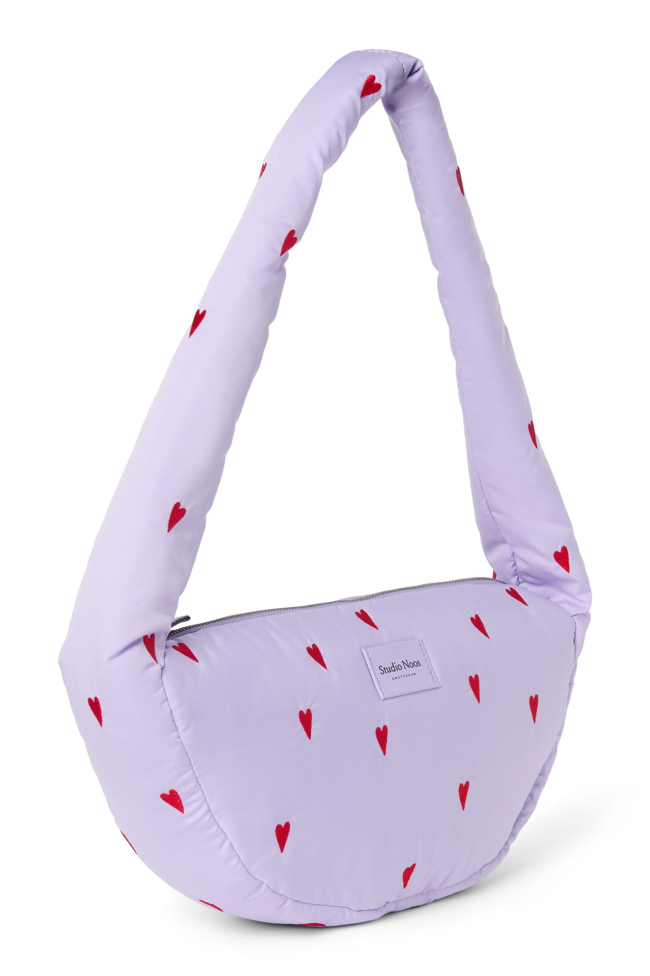 Studio Noos Puffy Mini Cross Body Bag Umhängetasche Purple Hearts