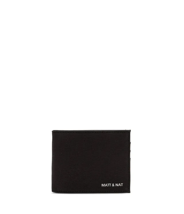 Matt & Nat Rubben Portemonnaie Schwarz Canvas vegan