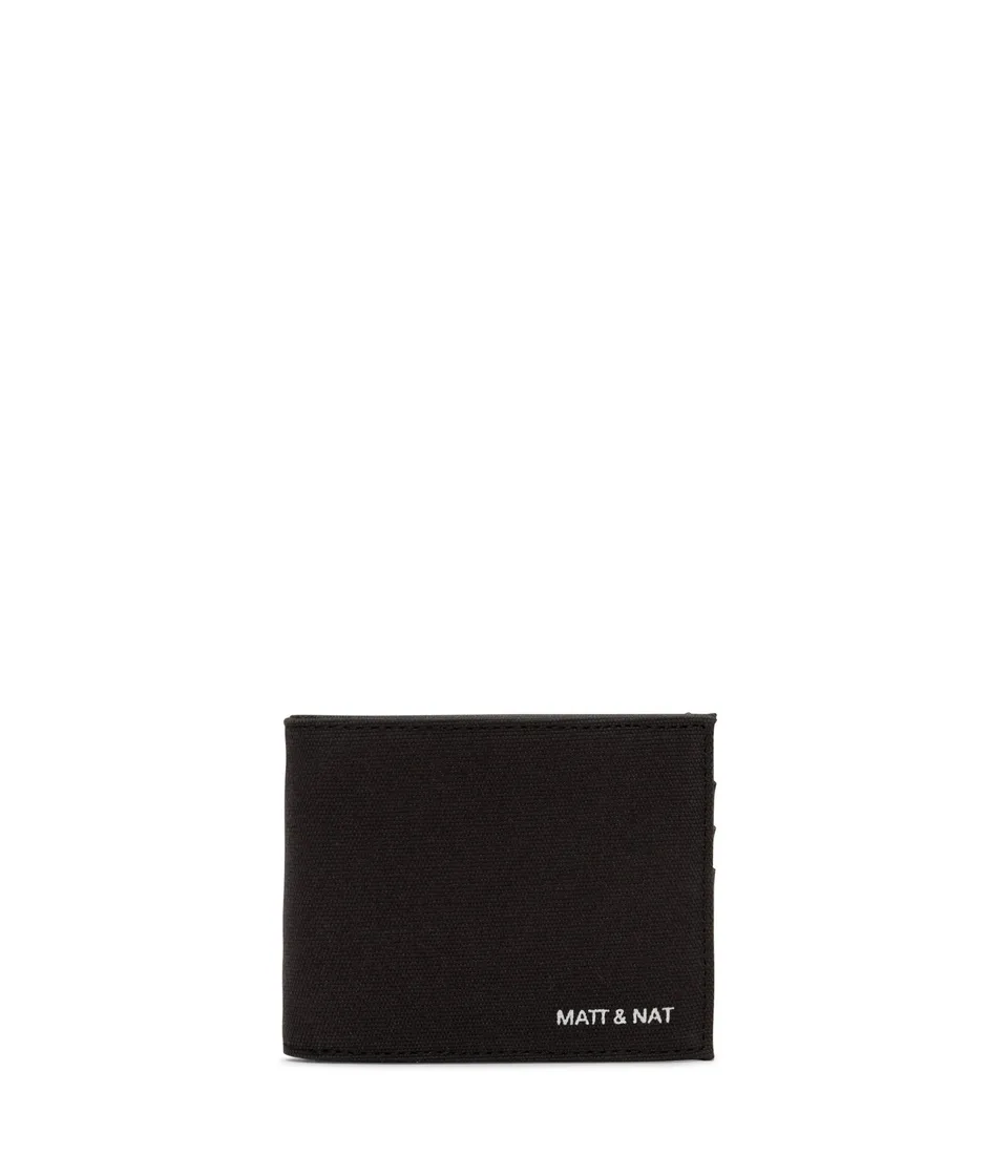Matt & Nat Rubben Portemonnaie Schwarz Canvas vegan