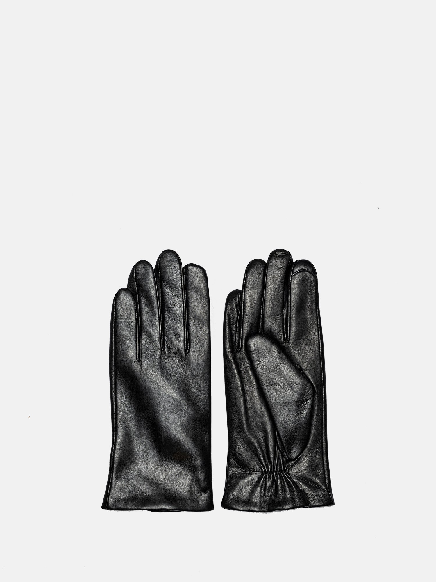 RE:DESIGNED Stacey Plain Handschuhe Schwarz Leder