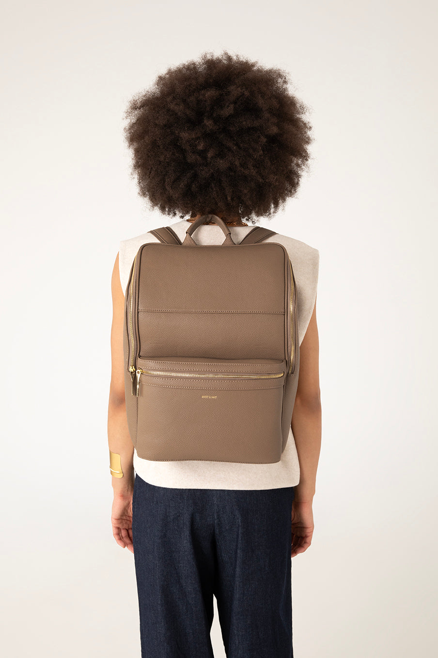 Matt & Nat Grain Remi Rucksack Schwarz 16 Zoll
