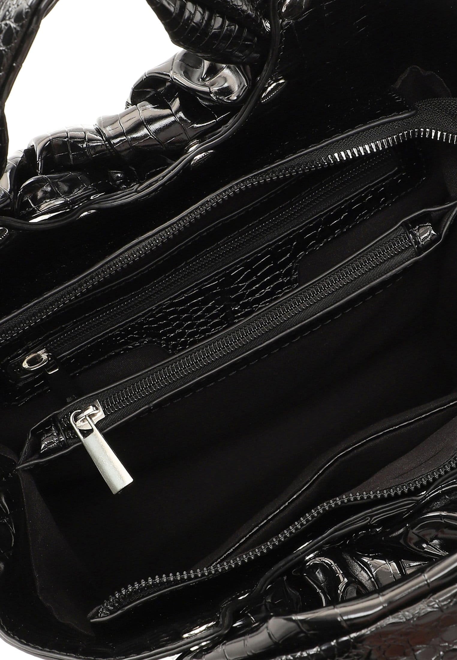 SURI FREY TechBag 16500 Shopper Black-Kroko vegan