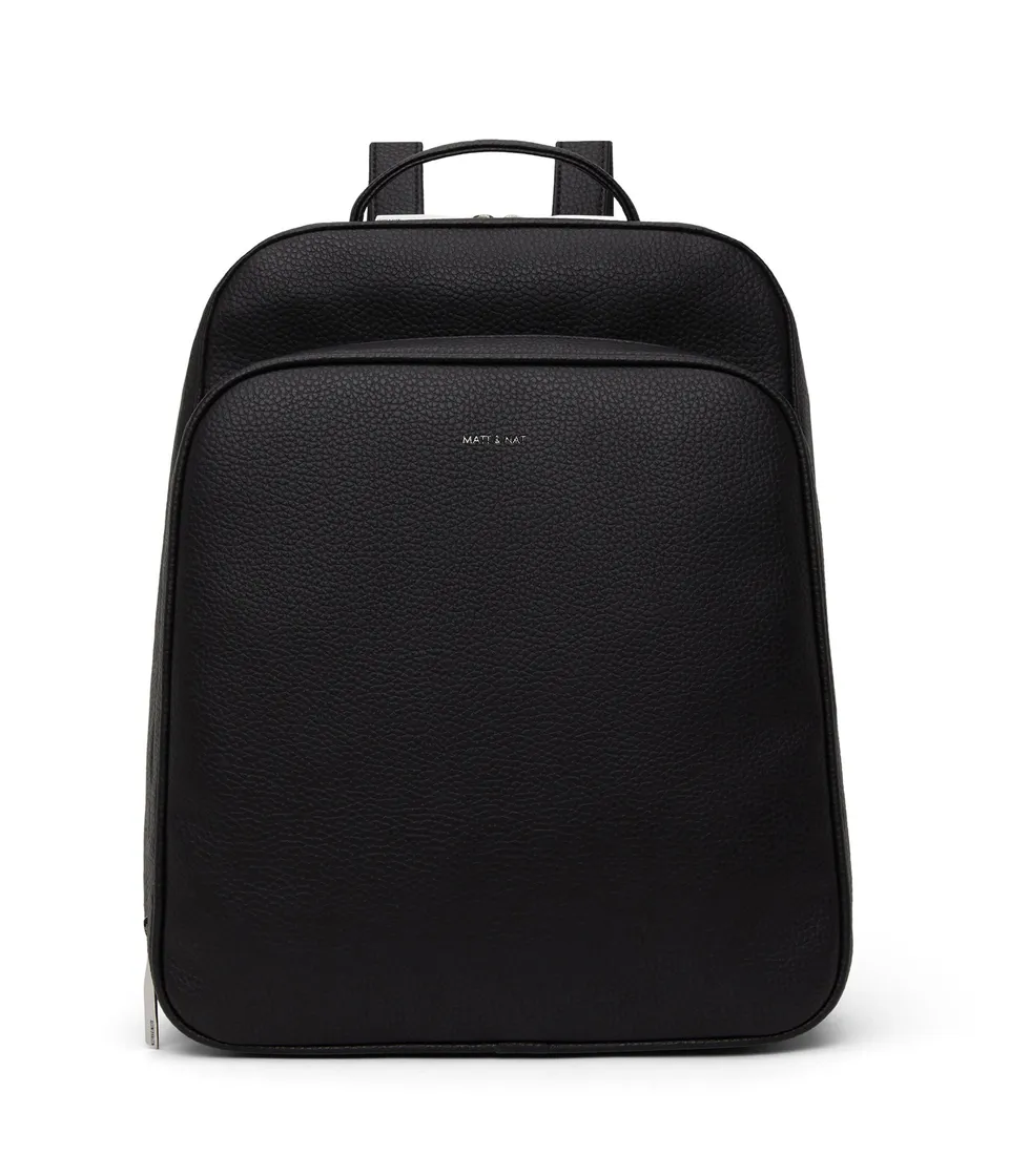 Matt & Nat Purity Nava Rucksack Schwarz Laptop 12 Zoll