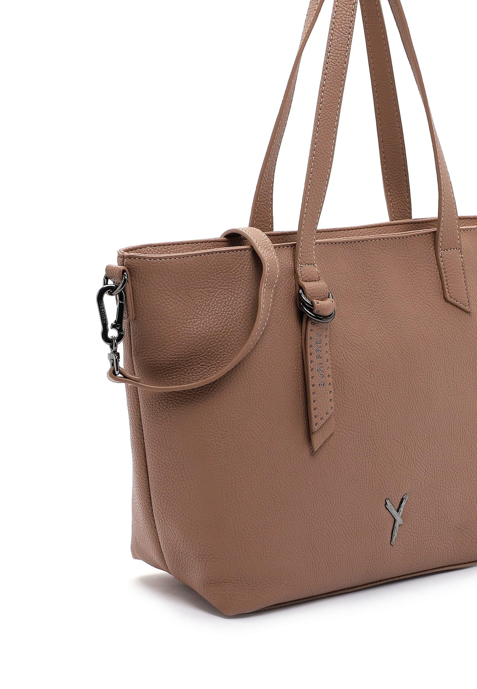 SURI FREY Gitty Shopper Schultertasche Taupe A4
