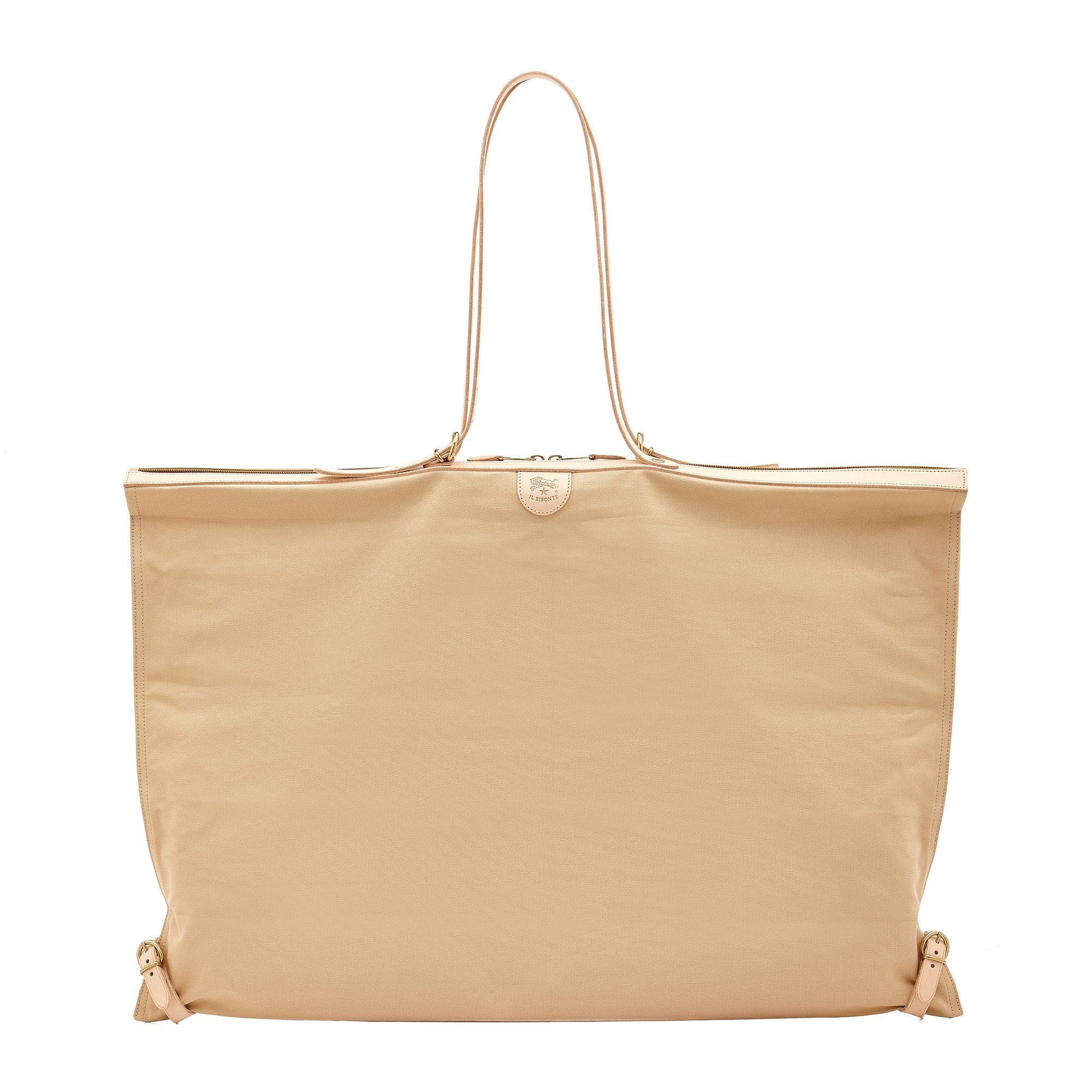 Il Bisonte Caramella Schultertasche Stoff natur