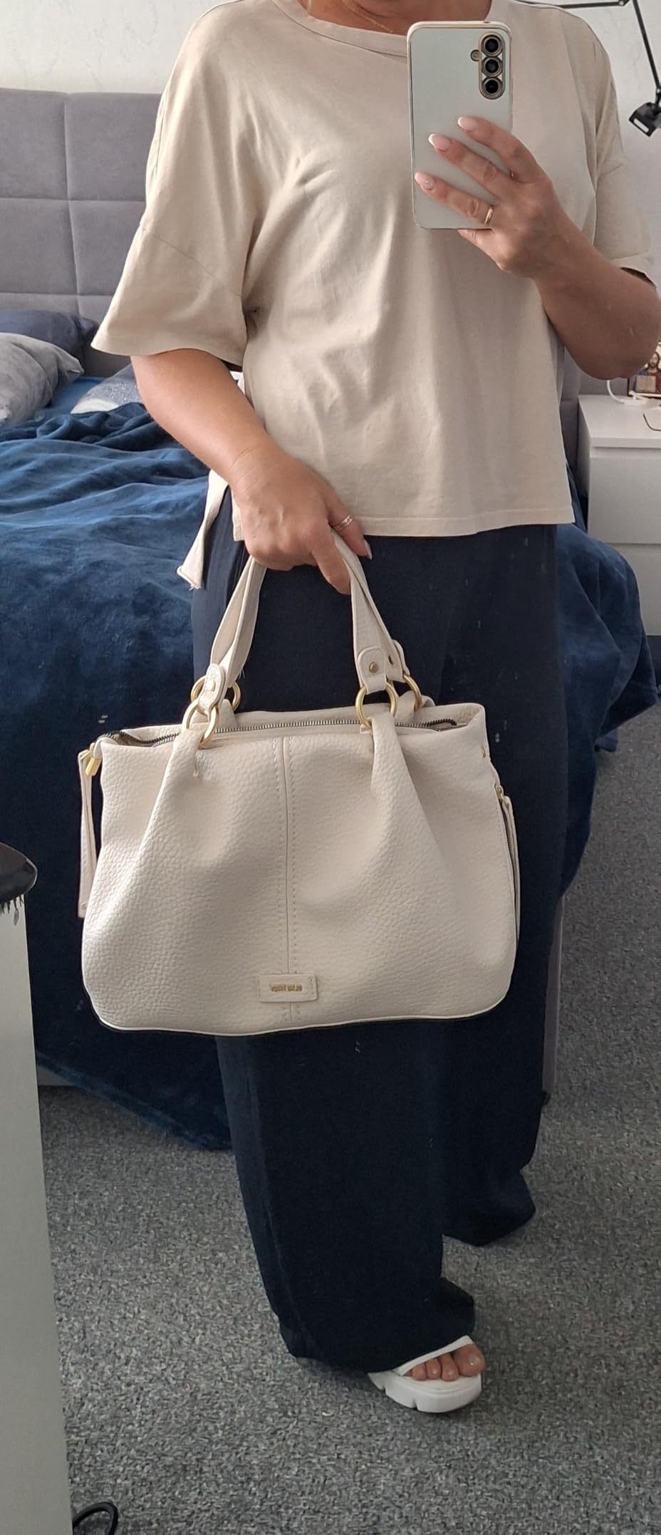 SURI FREY SFY Gray SC City Shopper M Shopper Creme verstellbar