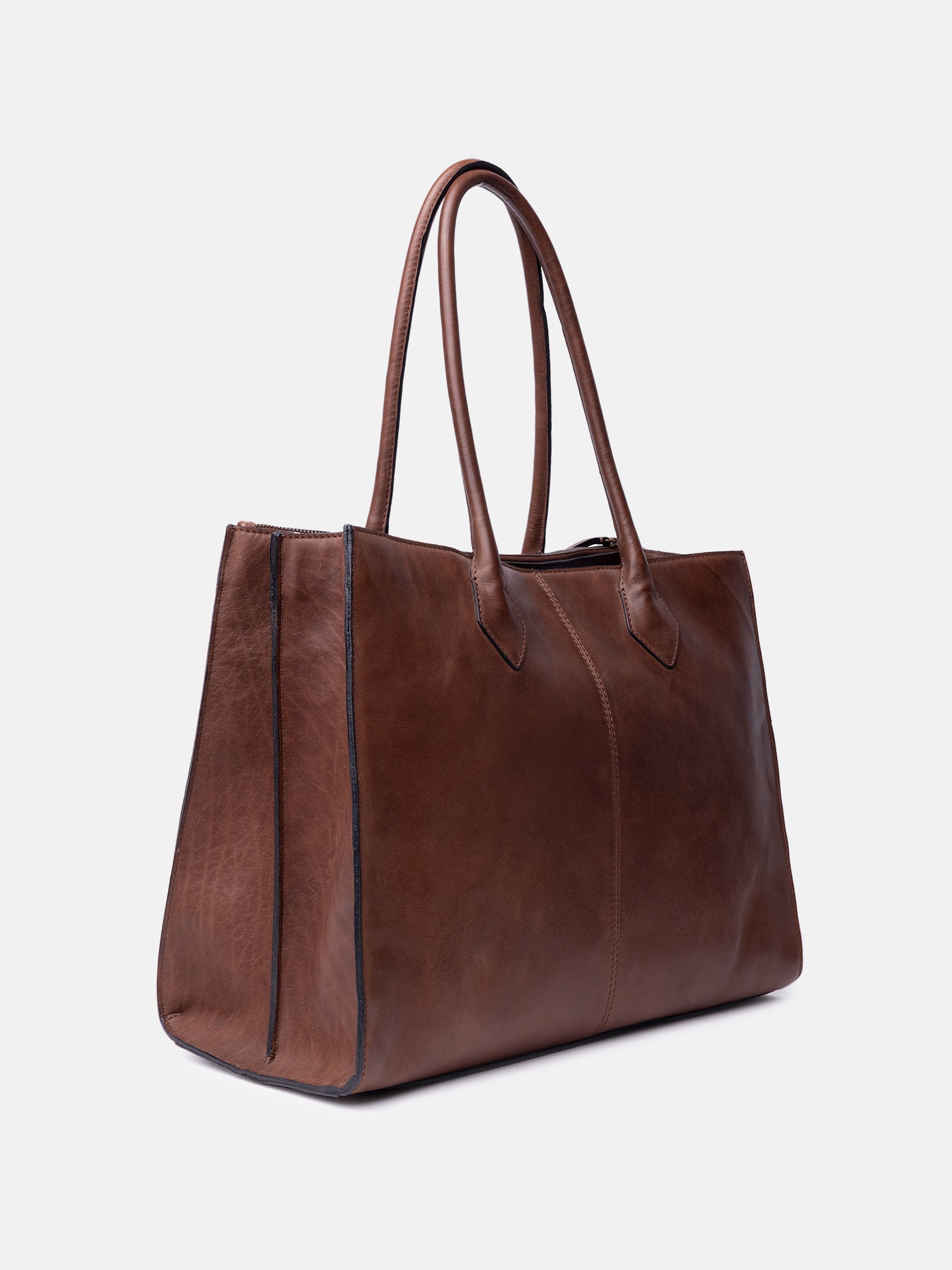 RE:DESIGNED Ora Big Schultertasche Braun Vollleder