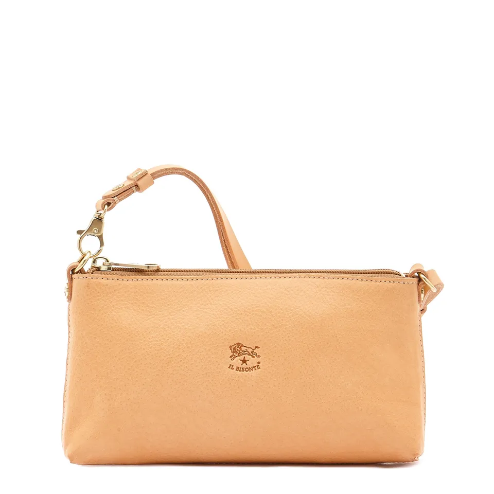 Il Bisonte Salina Damen Schultertasche Natur Vollleder
