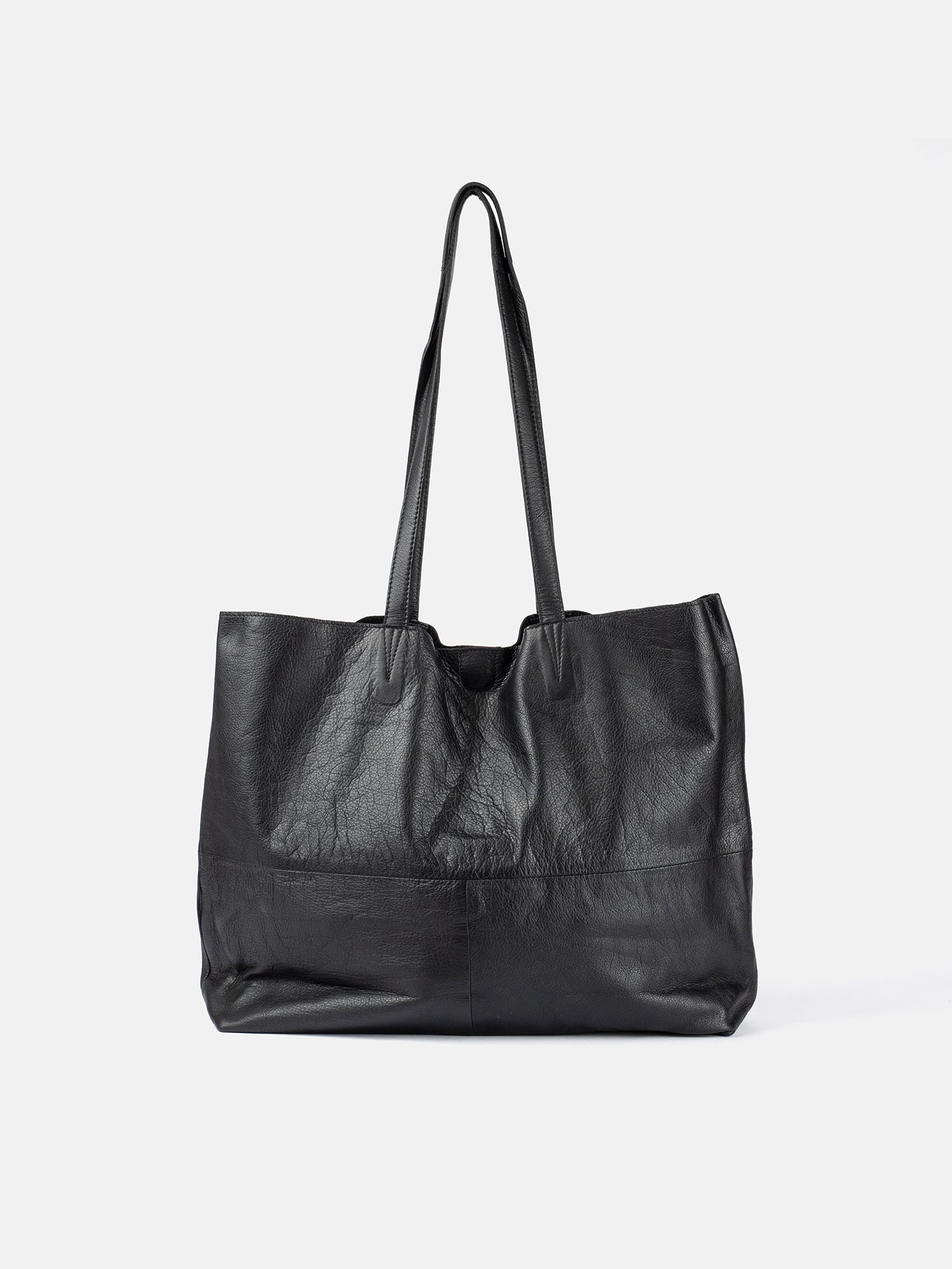 RE:DESIGNED Urban Marlo Shopper Schwarz Vollleder