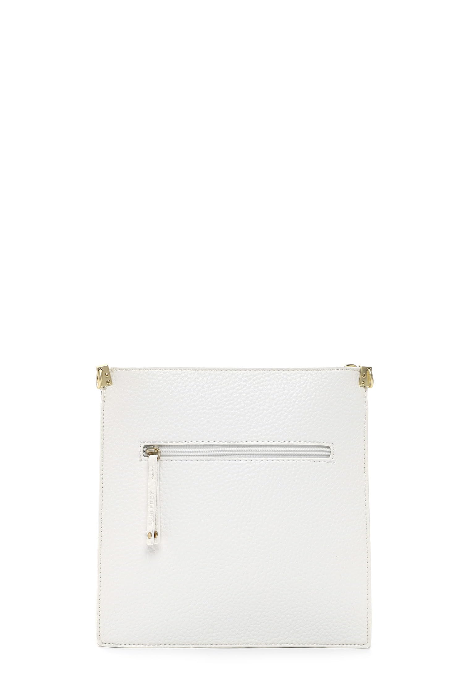 SURI FREY Gwenny Crossover Bag Umhängetasche Weiß Zipper
