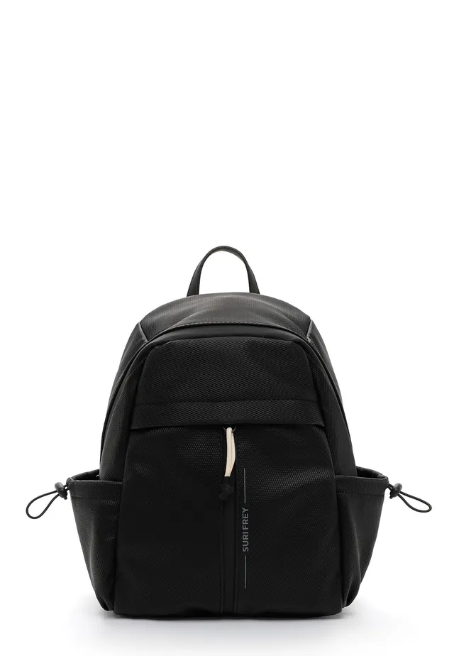 SURI FREY Cindy Backpack Rucksack Schwarz Wabe