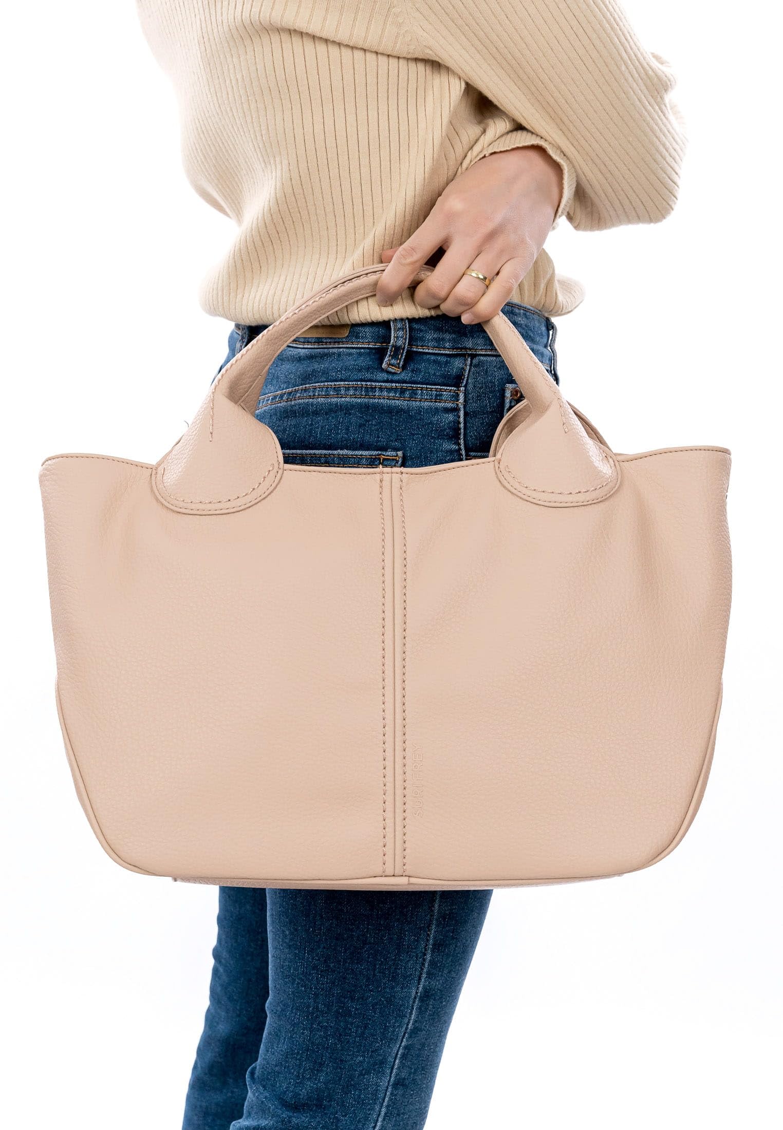 SURI FREY Nessy Cityshopper L Shopper Rosa A4 Schulterriemen