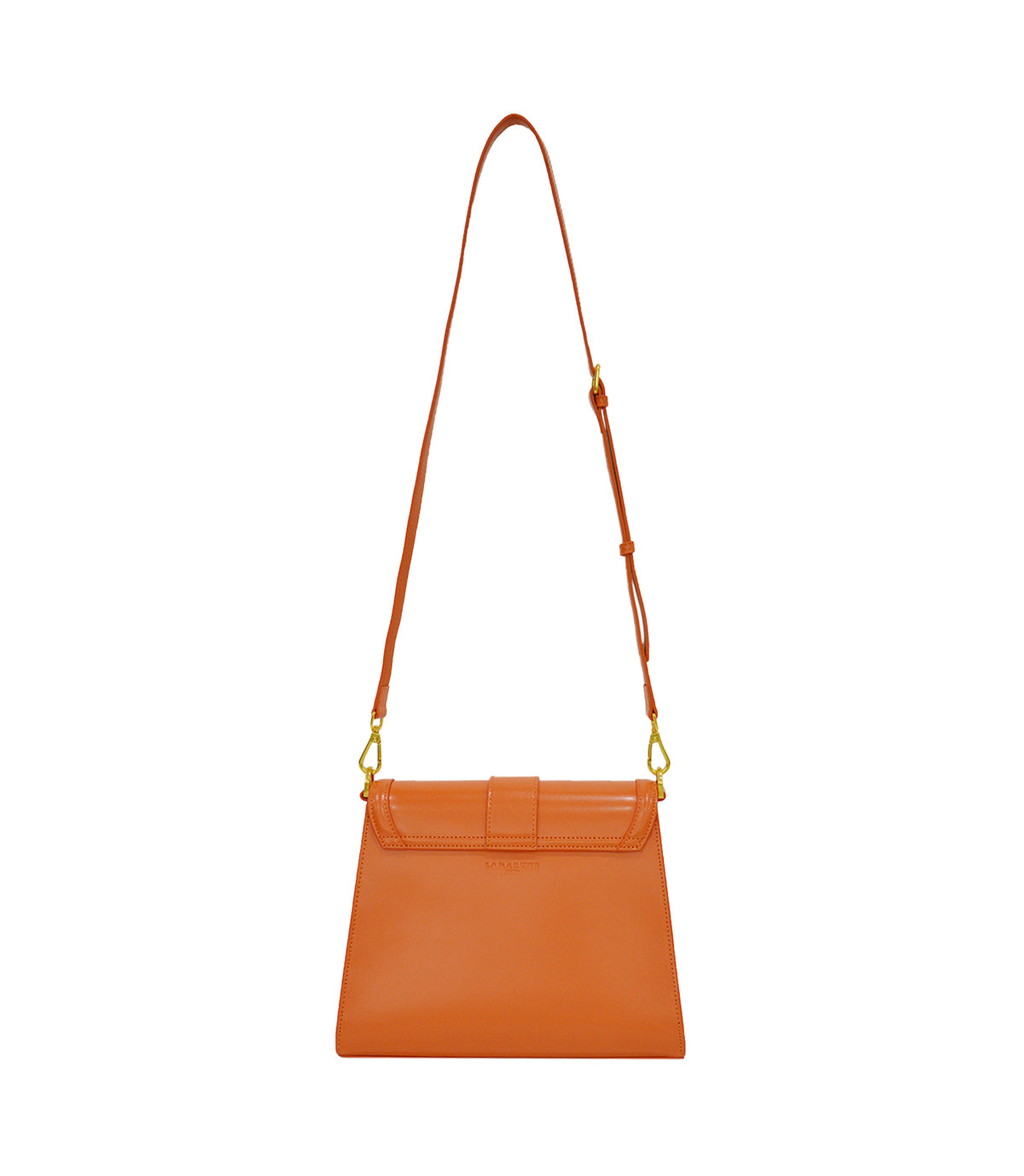 Lamarthe Bella Schultertasche Orange Spaltleder