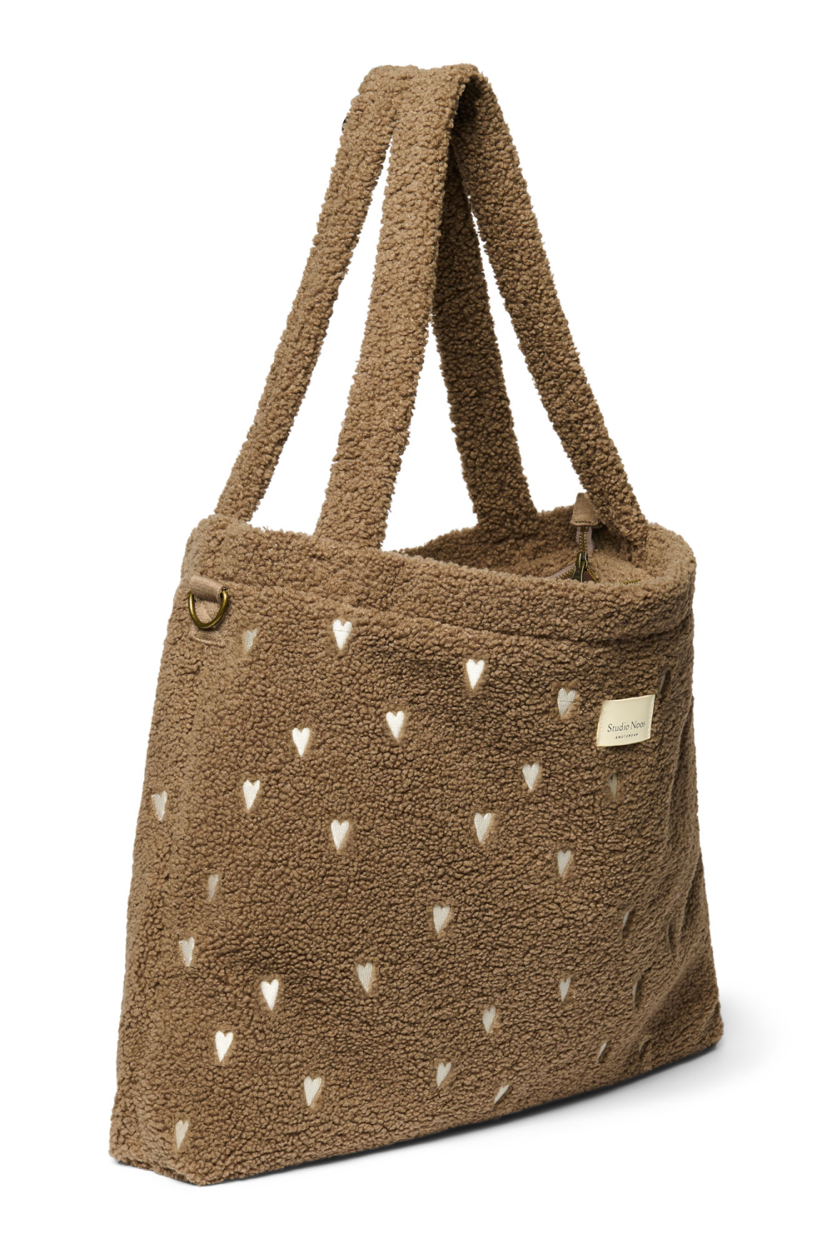 Studio Noos Teddy Diaper Bag Wickeltasche Brown Hearts