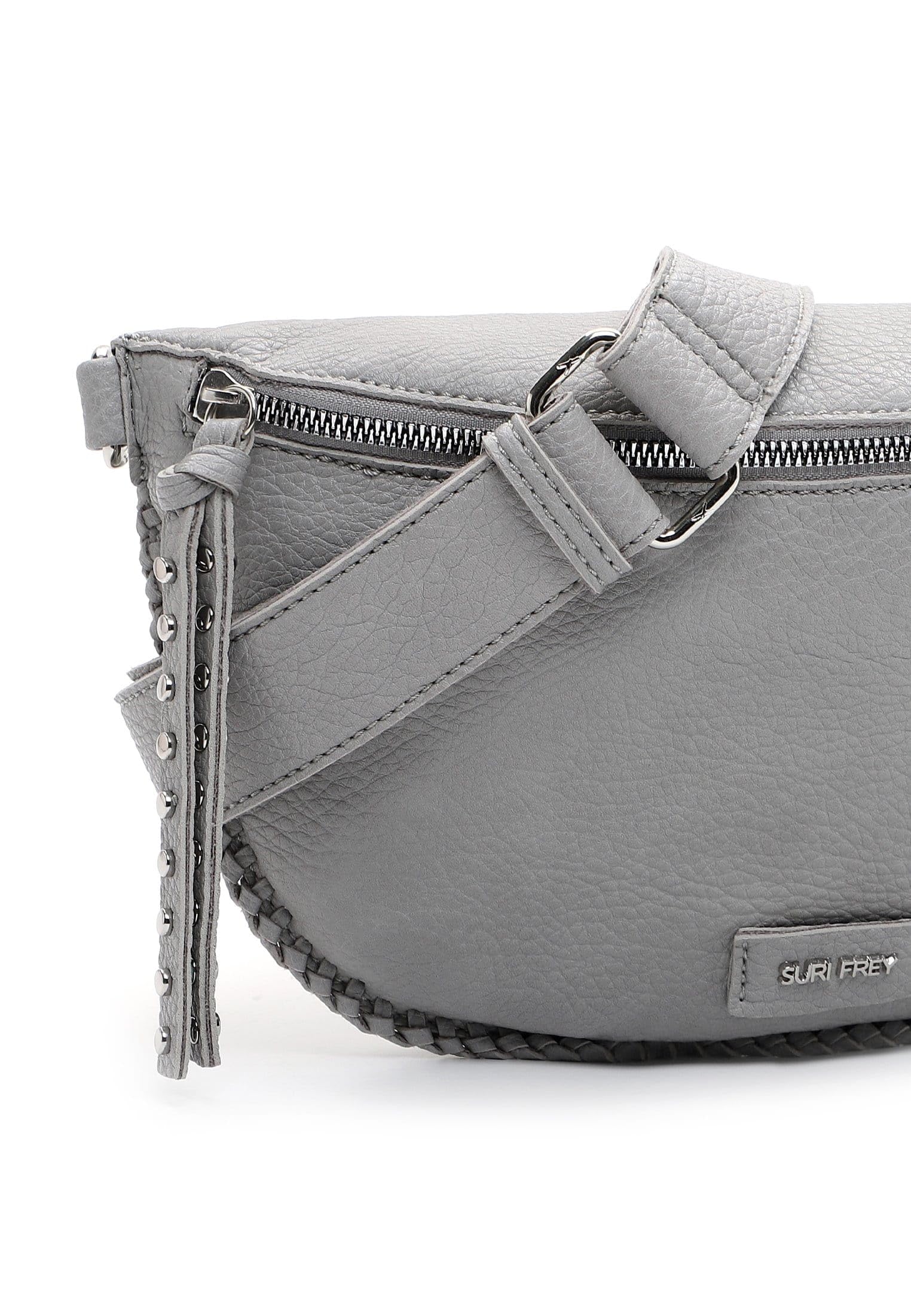 SURI FREY Franzy Handbag with Zipper Umhängetasche Hellgrau