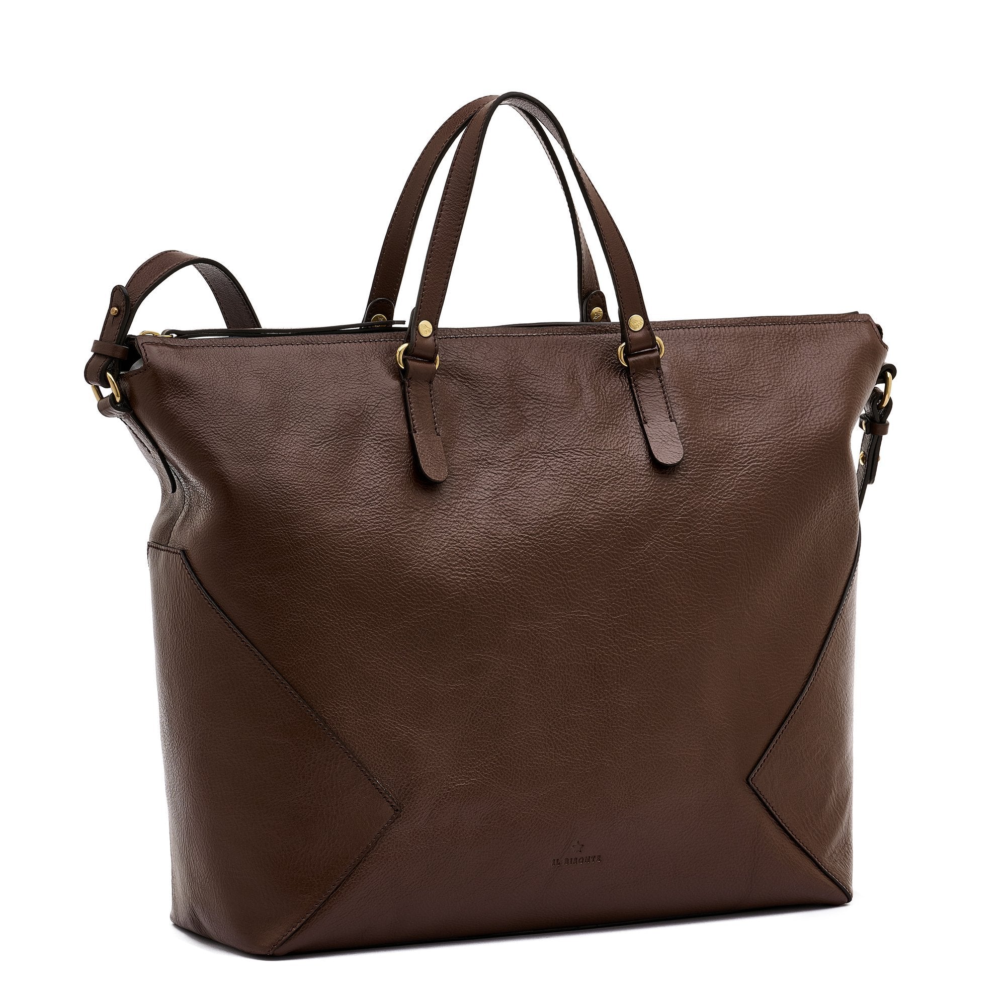 Il Bisonte Storia Tote Handtasche Tabakbraun Vollleder
