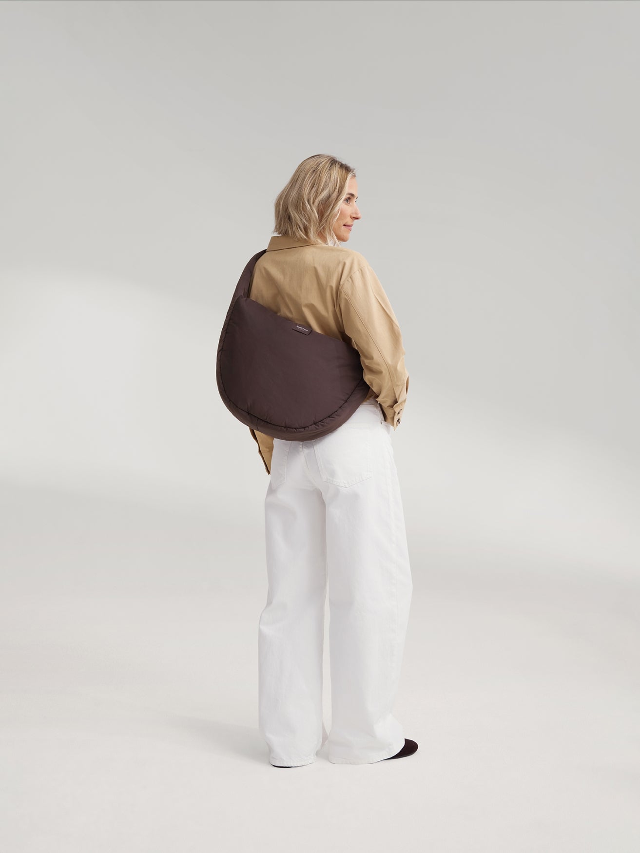 Studio Noos Puffy Cross Body Bag Umhängetasche Braun